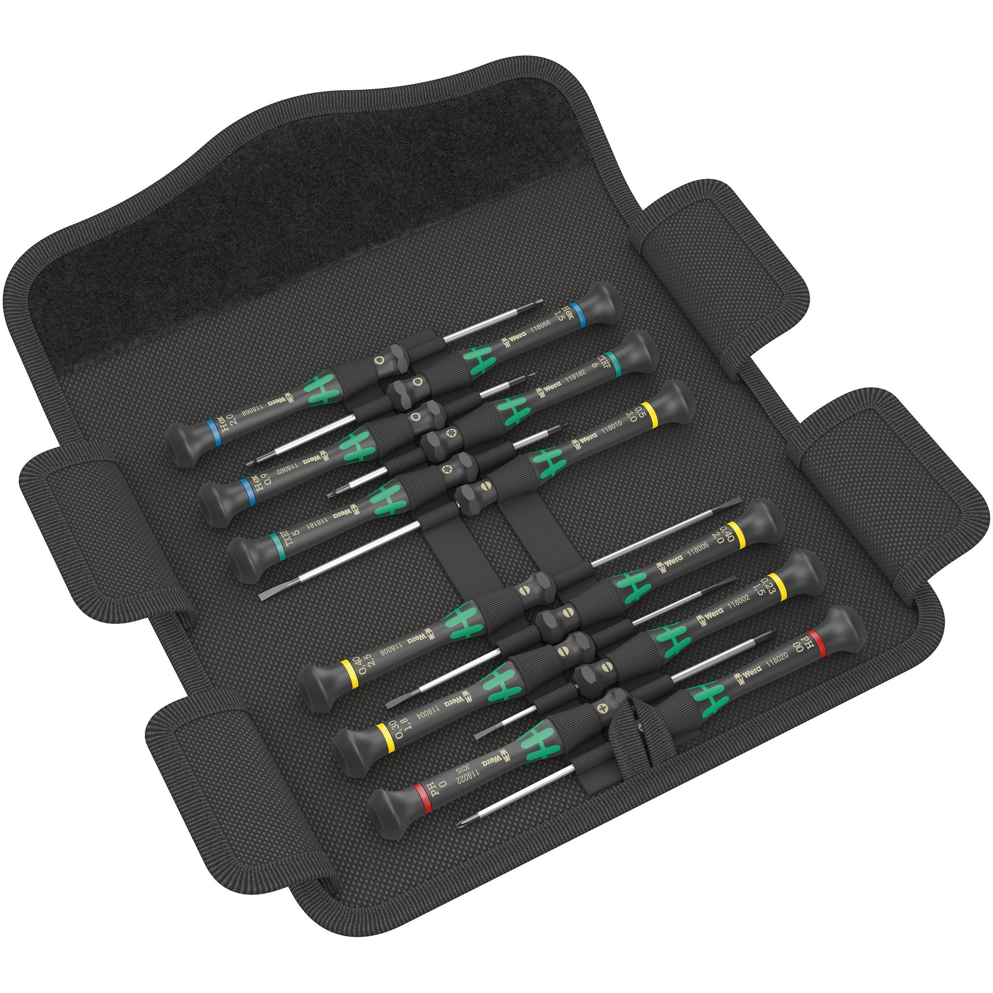 Wera Kraftform Micro 12 Universal 1 screwdriver set for electronic applications, 12