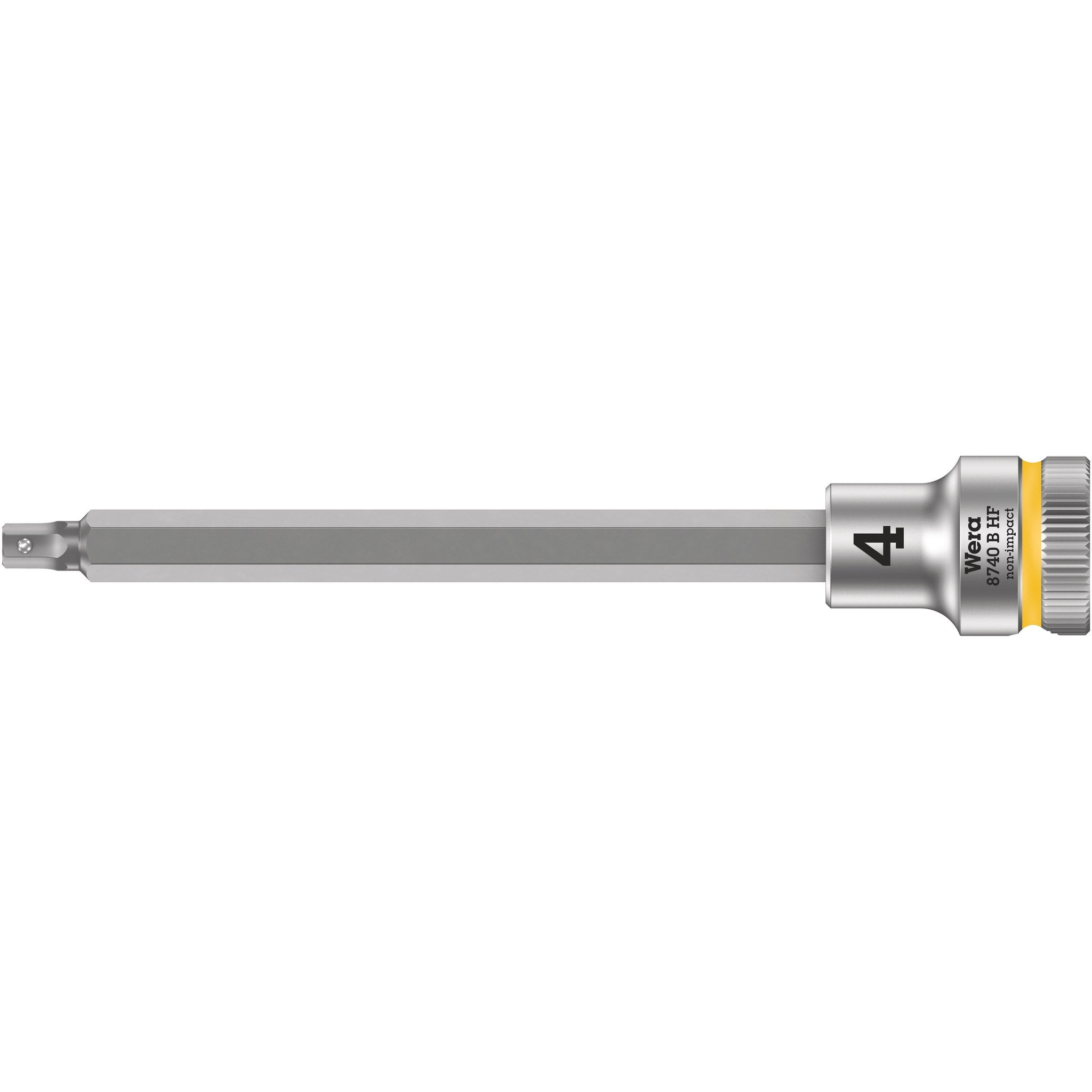 Wera 8740 B HF Zyklop bit socket with holding function, 3/8" drive, 4 x 107 mm