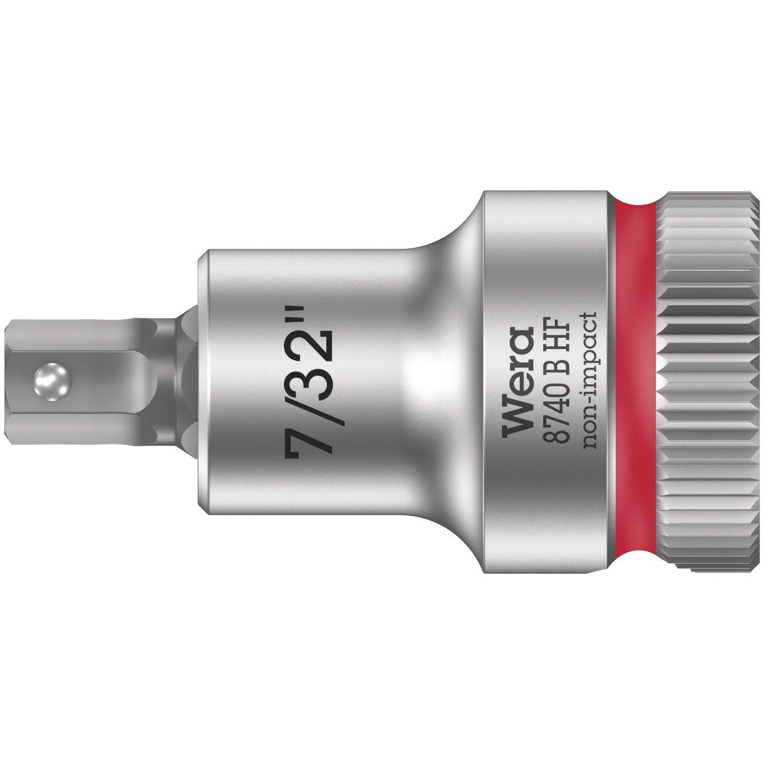 Wera 8740 B HF Zyklop bit socket with holding function, 3/8" drive, 7/32" x 35 mm