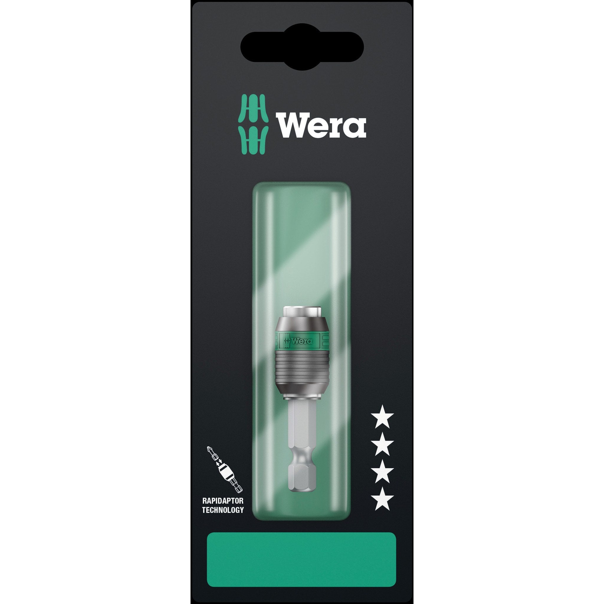 Wera 889/4/1 K SB Rapidaptor Universal Bit Holder, 1/4" x 50 mm
