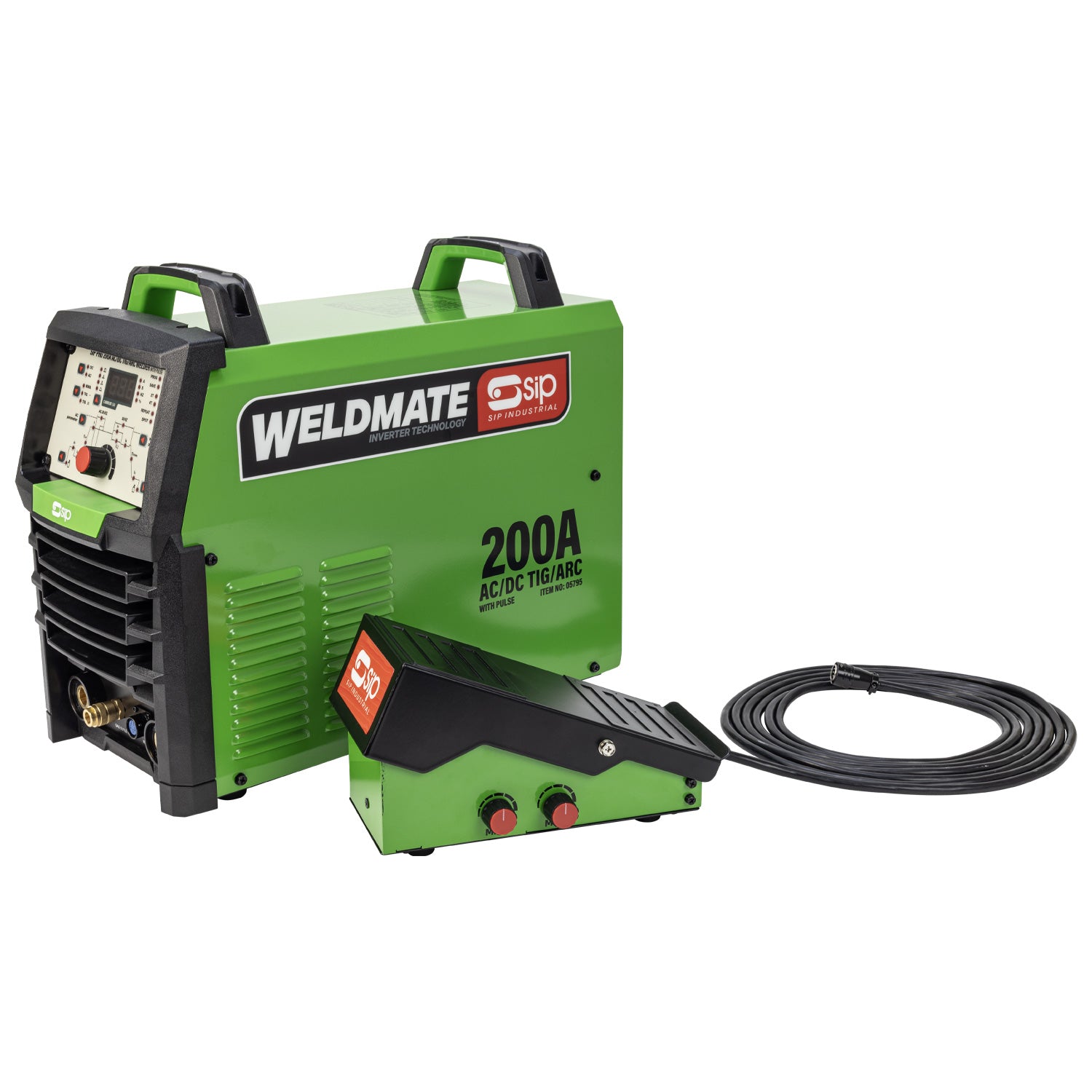 SIP WELDMATE® PRO 200A AC/DC TIG/ARC Inverter Welder with Pulse Package