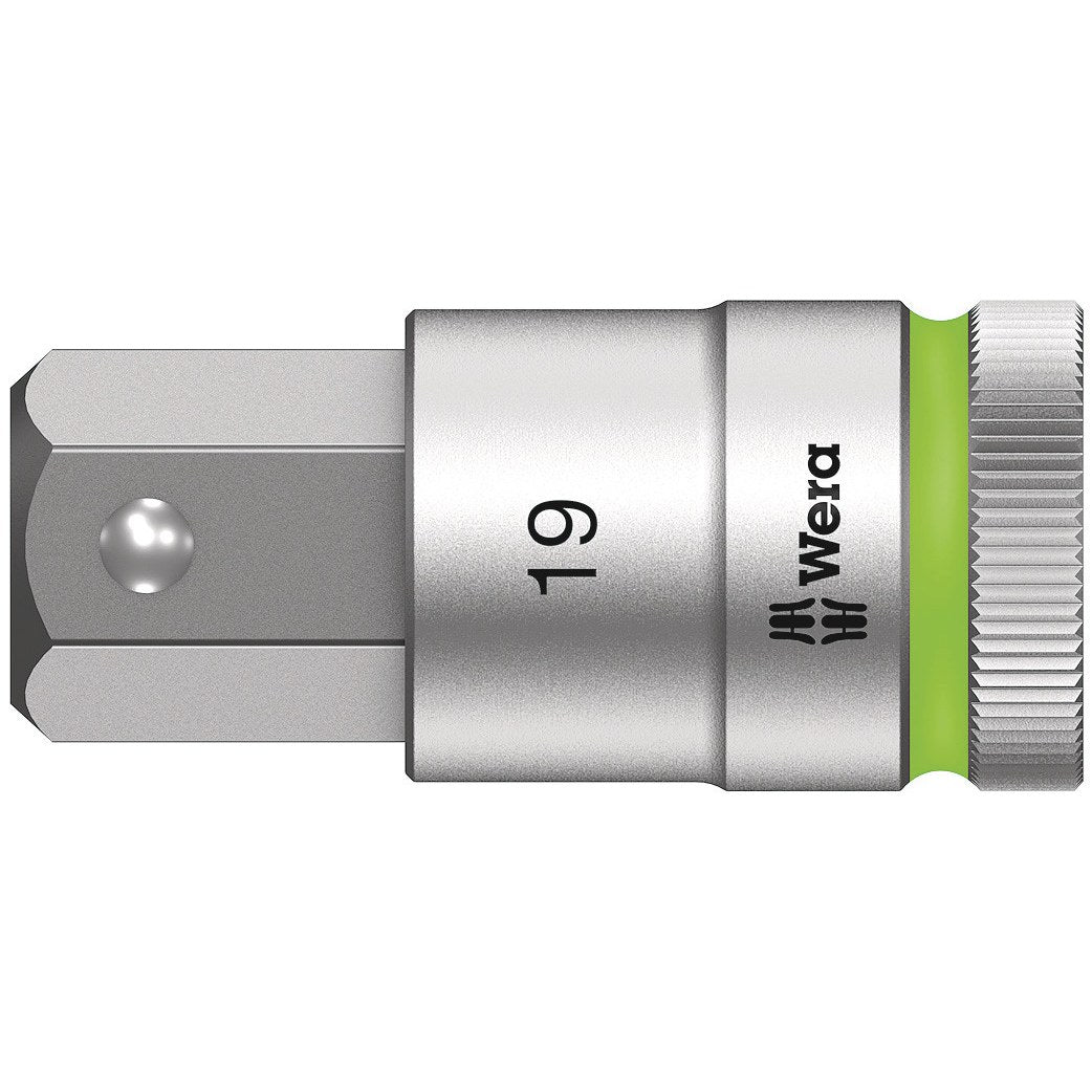 Wera 8740 C HF Zyklop bit socket with 1/2" drive with holding function, 19 x 60 mm