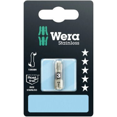 Wera 3855/1 TS SB bits, stainless, PZ 3 x 25 mm