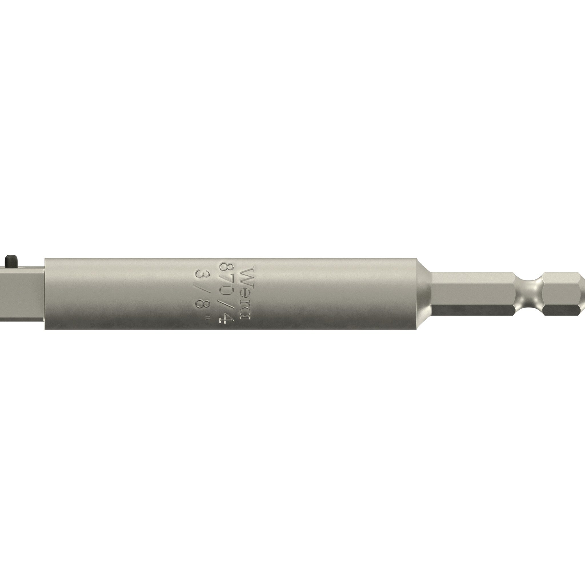 Wera 870/4 Adaptor, machine-operated nut spinner sockets, 3/8" x 100 mm