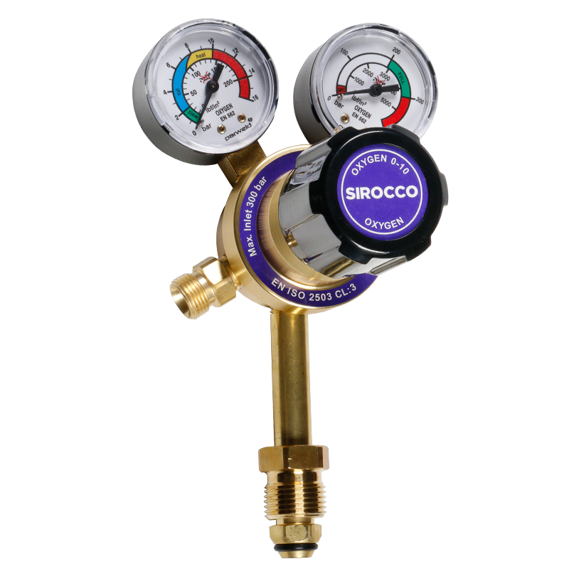 Oxygen Regulator Single Stage 2 Gauge 300 Bar