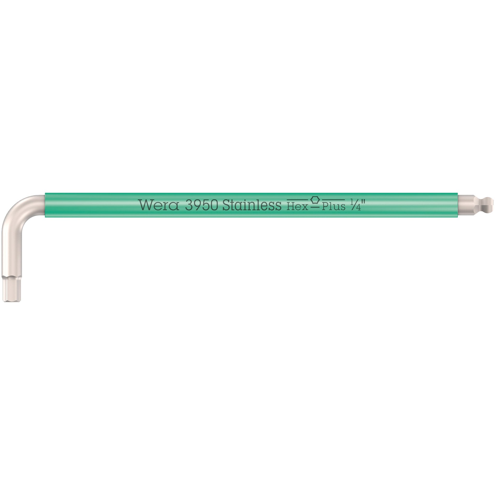 Wera 3950 SPKL Multicolour Imperial L-keys, imperial, stainless, 1/4" x 185 mm