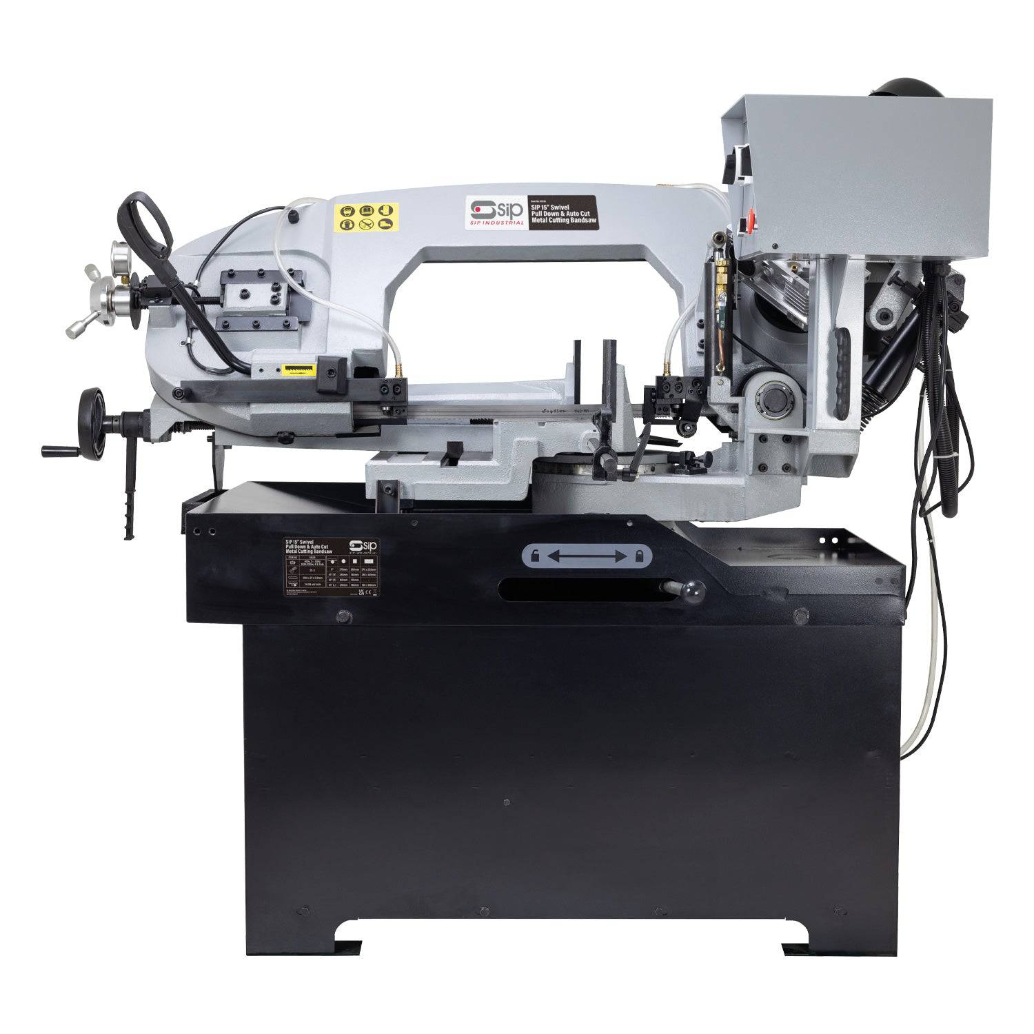 SIP 15" Swivel Head Manual & Auto-Cut Metal Bandsaw