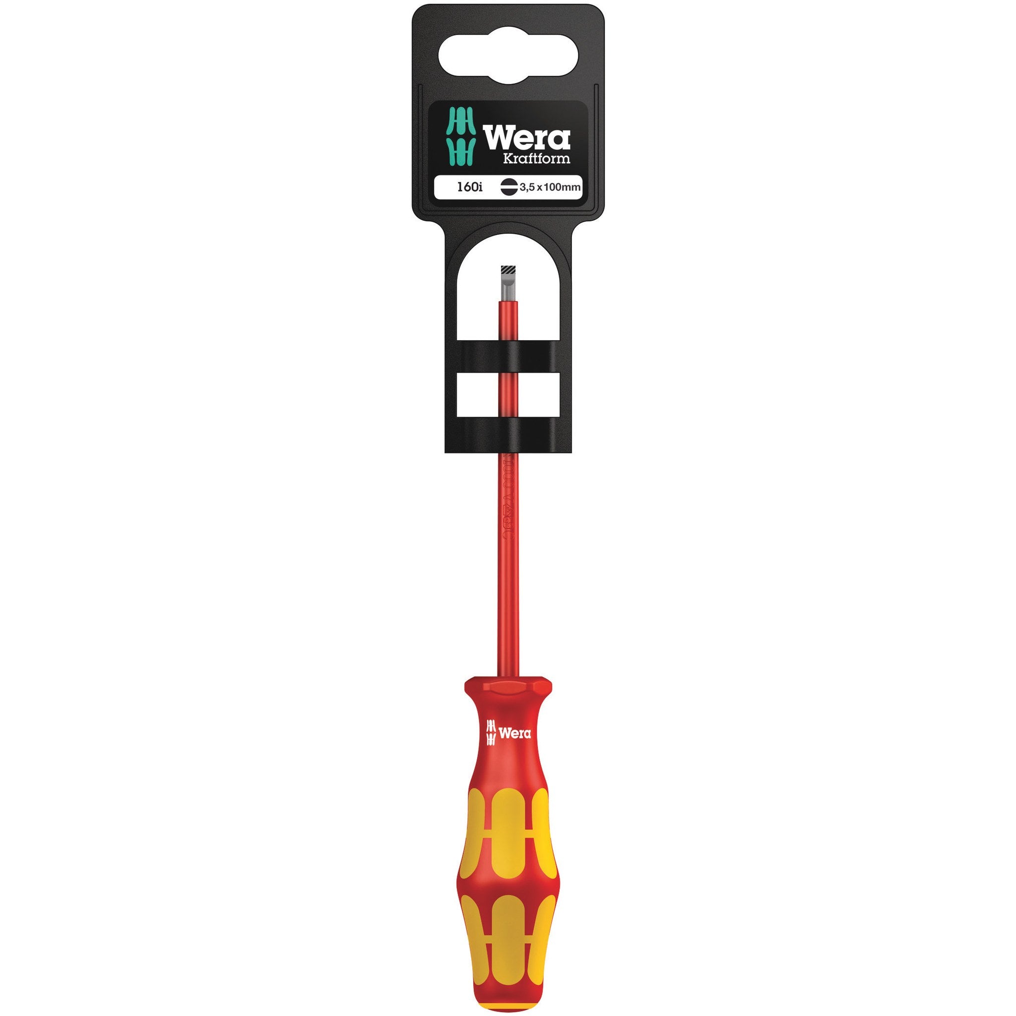Wera 160 i SB VDE Insulated screwdriver for slotted screws, 0.6 x 3.5 x 100 mm