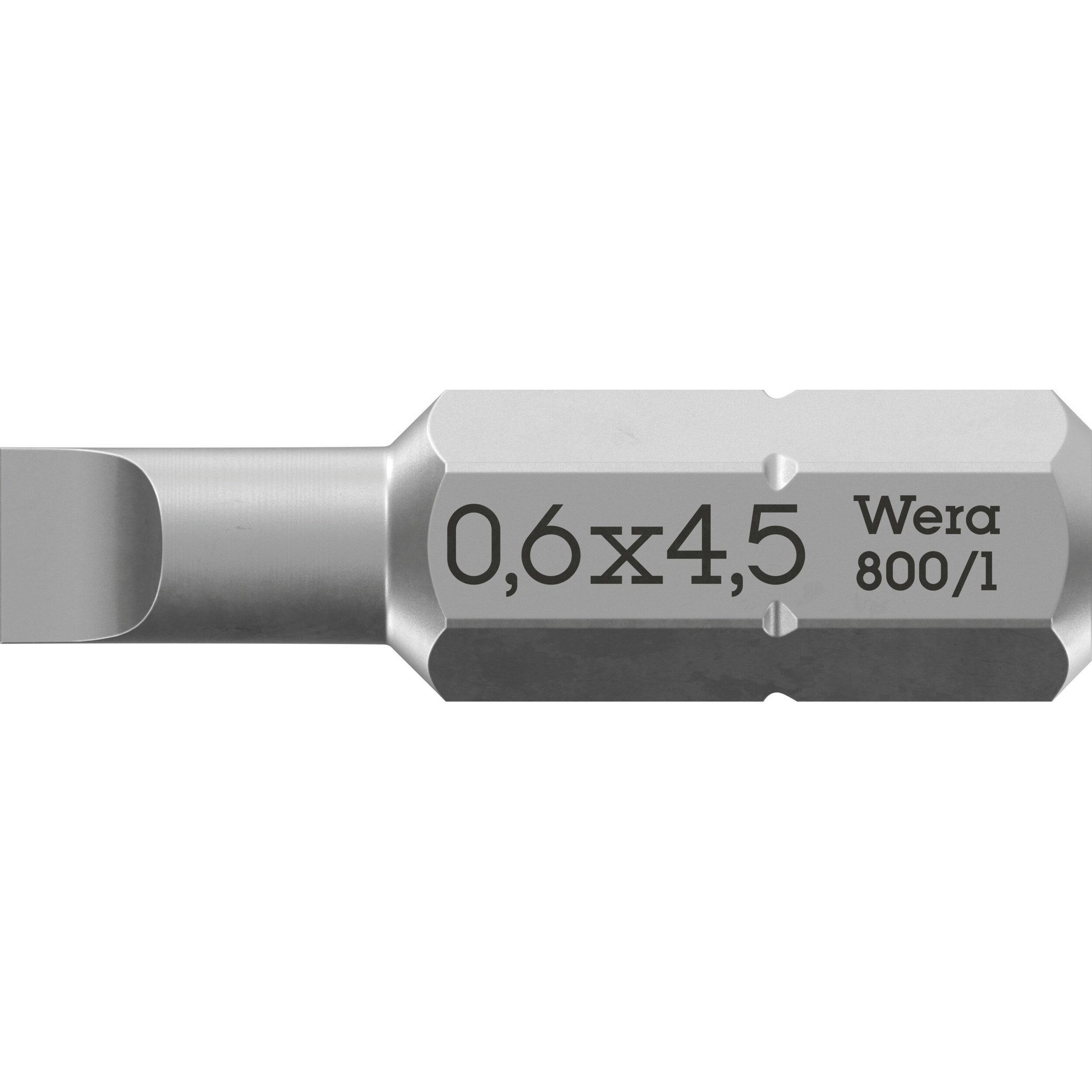 Wera 800/1 Z bits, 0.6 x 4.5 x 25 mm