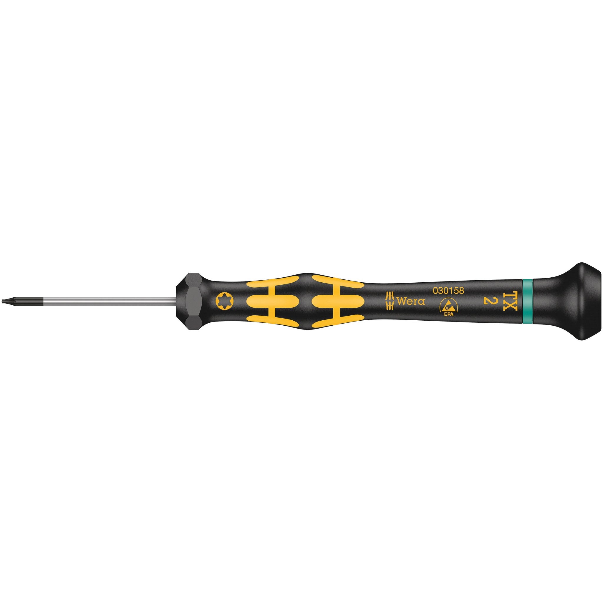 Wera 1567 TORX® ESD Kraftform Micro screwdriver for TORX® screws, TX 2 x 40 mm