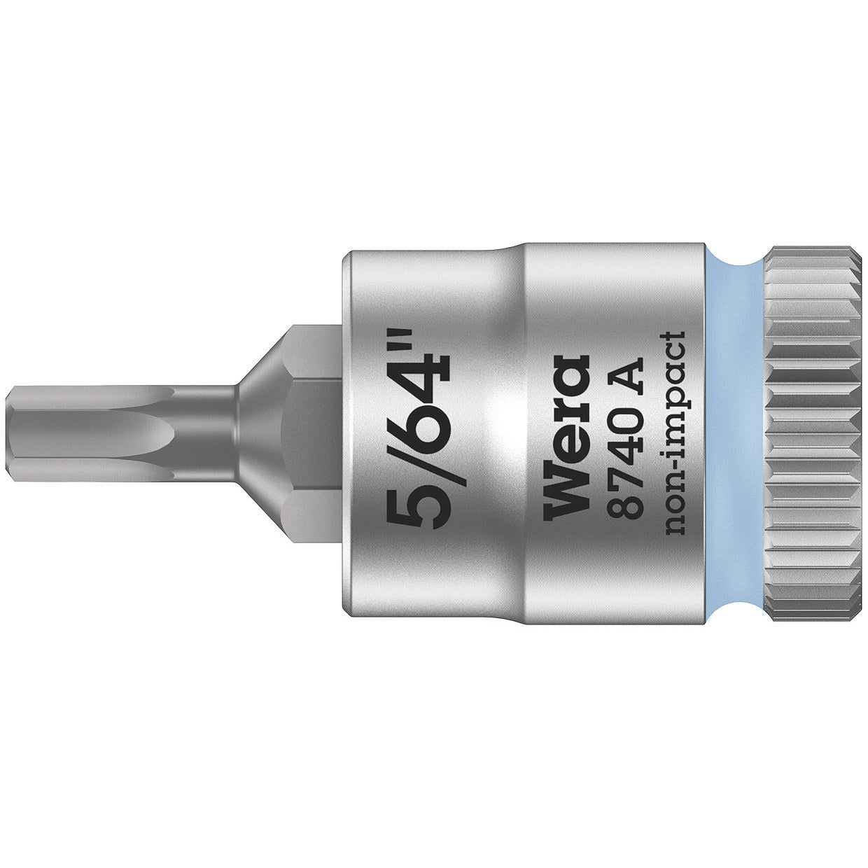Wera 8740 A Zyklop bit socket, 1/4" drive, 5/64" x 28 mm