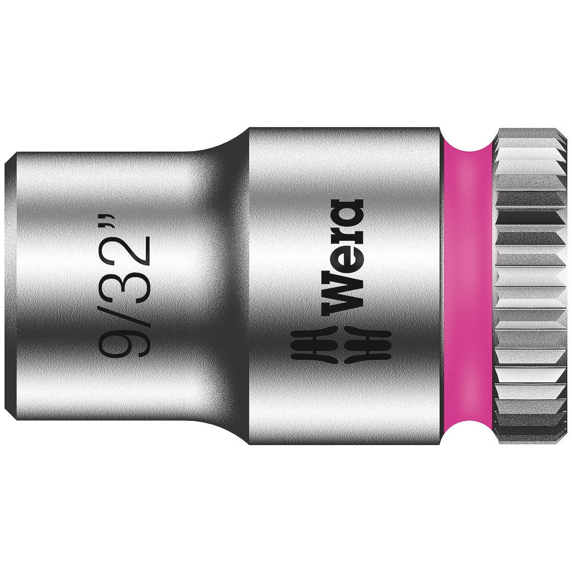 Wera 8790 HMA Zyklop 1/4" socket, 9/32" x 23 mm