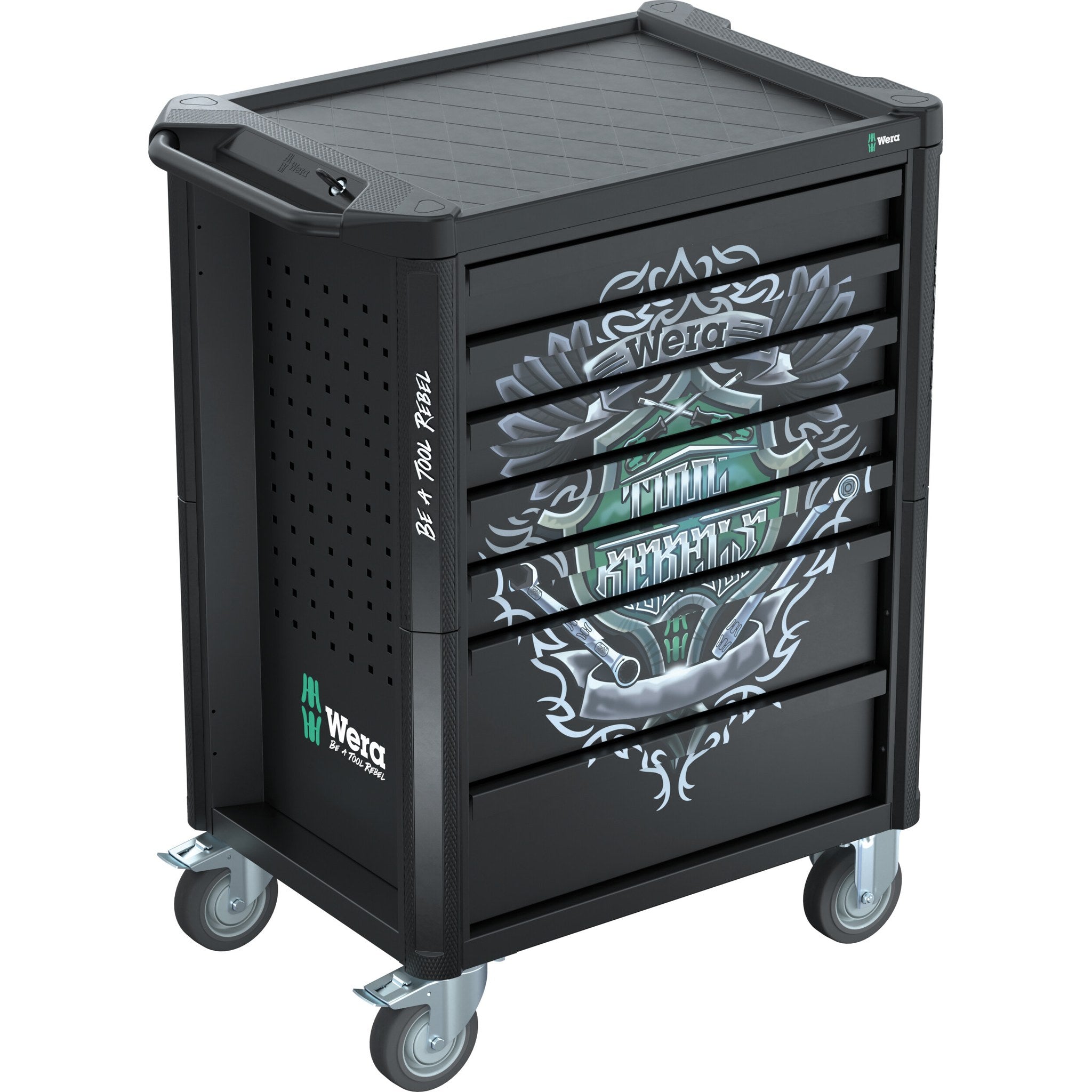 Wera 9700 Tool Rebel Roller Cabinet 1, 94 pieces