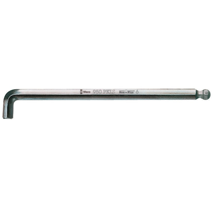Wera 950 PKLS L-key, metric, chrome plated, 3 x 126 mm