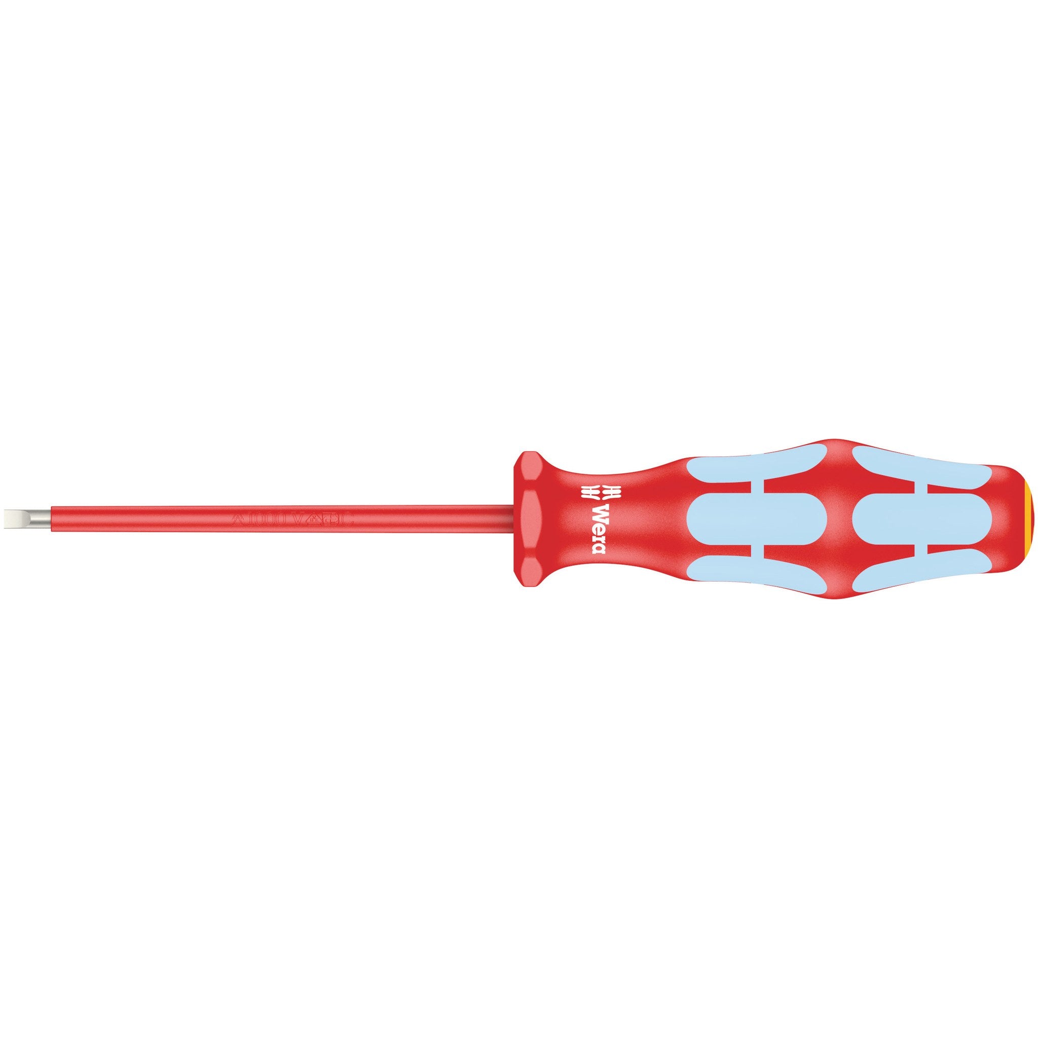 Wera 3160 i VDE Insulated screwdriver for slotted screws, stainless, 0.5 x 3 x 80 mm