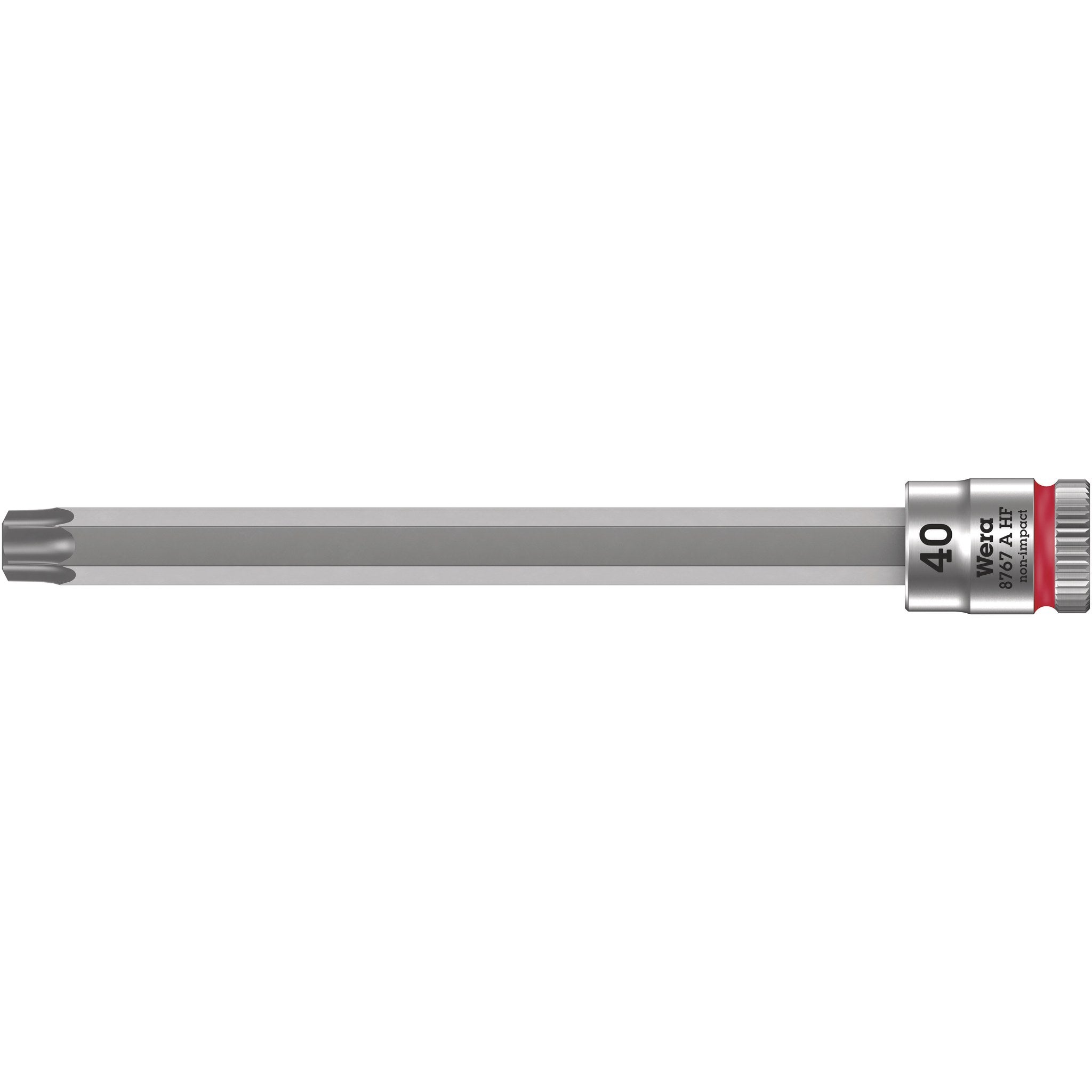 Wera 8767 A HF TORX® Zyklop bit socket with holding function, 1/4" drive, TX 40 x 100