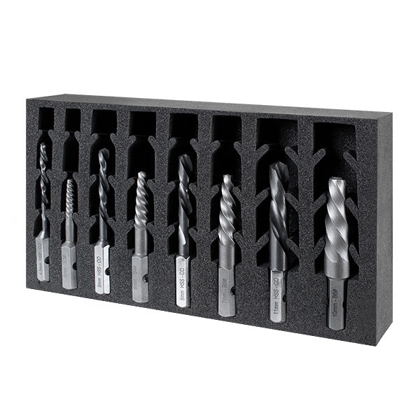 HMT Versadrive HD Impact Drill & Stud Extractor Set 8pc M6-M20