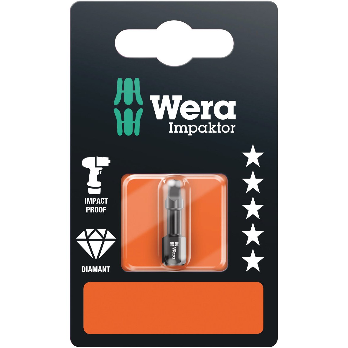 Wera 868/1 IMP DC SB Impaktor Square-Plus bits, # 3 x 25 mm