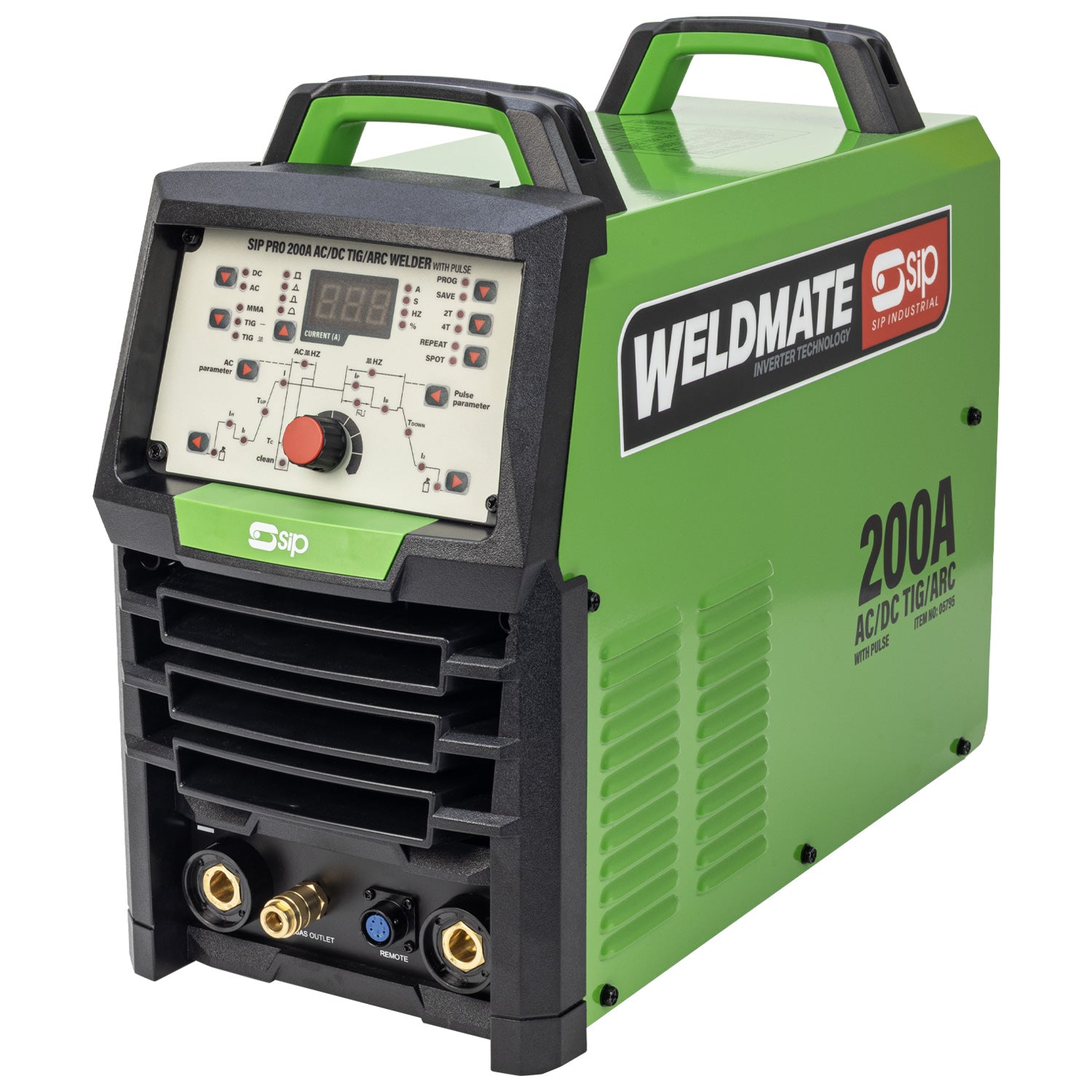 SIP WELDMATE® PRO 200A AC/DC TIG/ARC Inverter Welder with Pulse