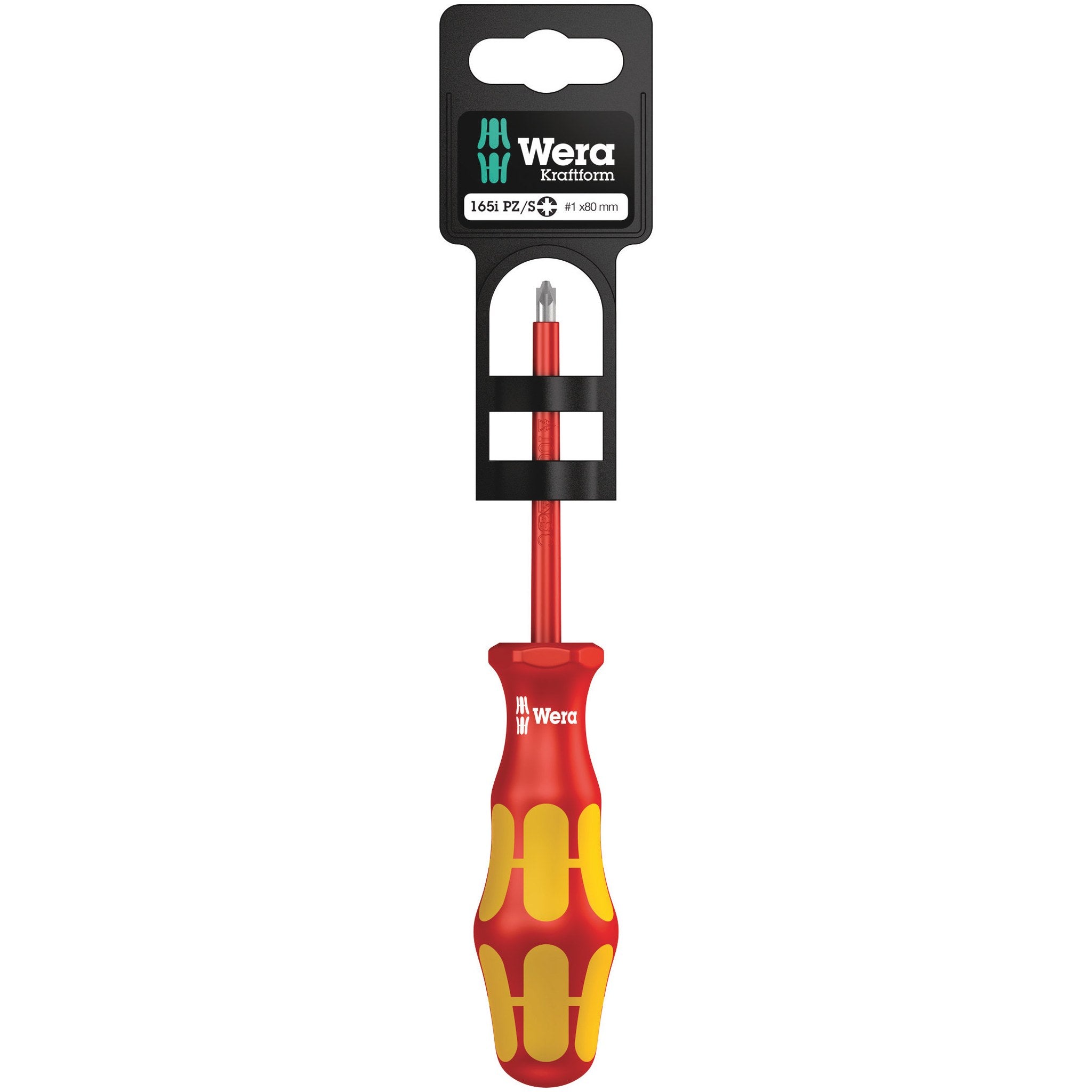 Wera 165 i PZ/S SB VDE Insulated screwdriver for PlusMinus screws (Pozidriv/slotted), #