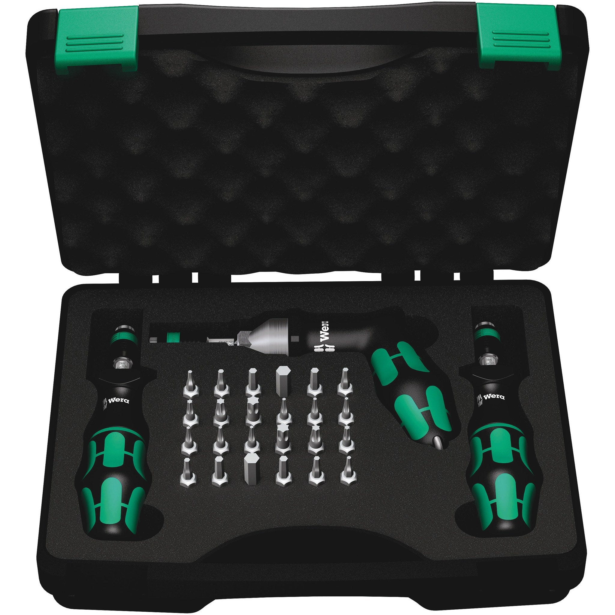 Wera 7440/41/42 Kraftform torque screwdriver set 0.3-6.0 Nm, 27 pieces