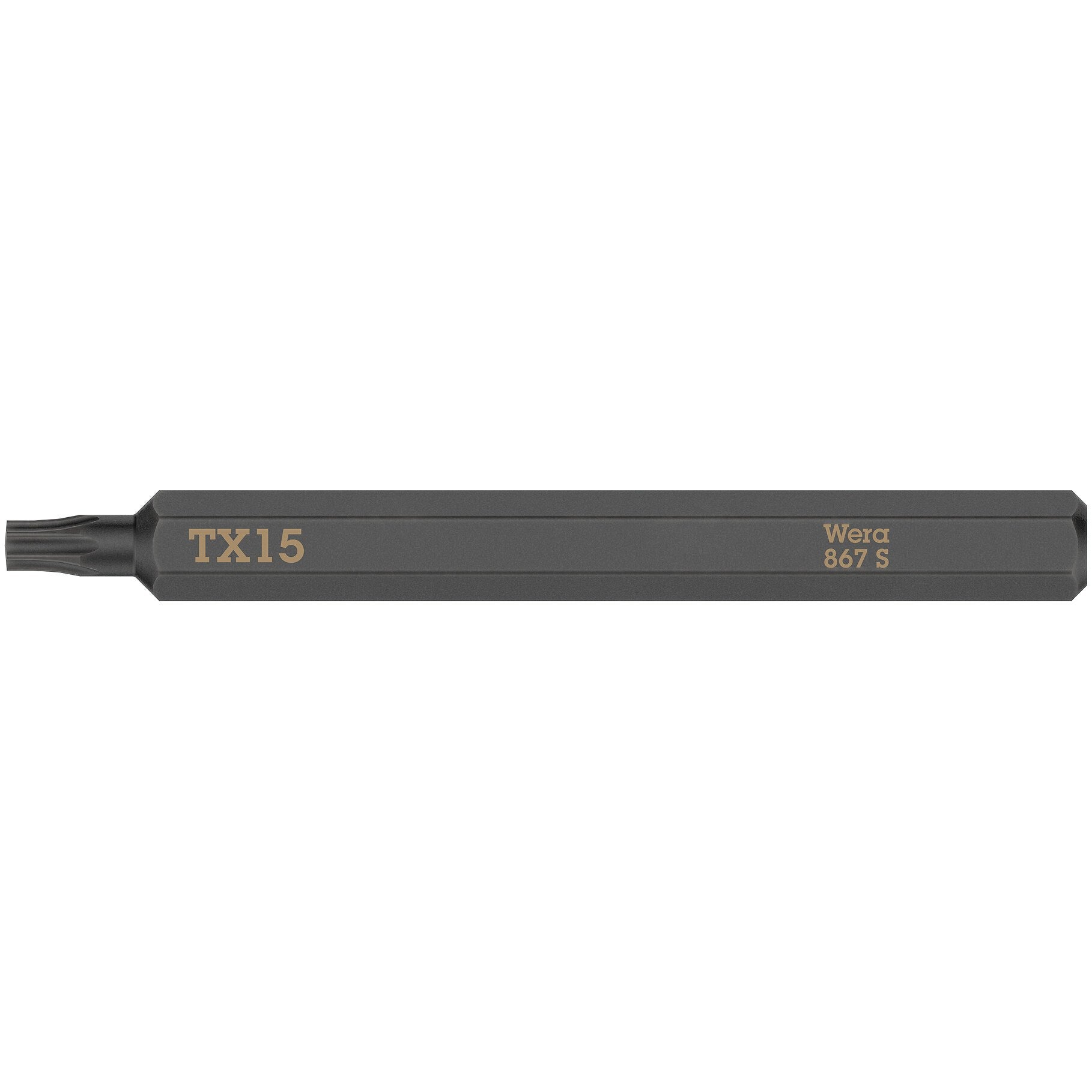 Wera 867 S TORX® bits for impact screwdrivers, TX 15 x 70 mm