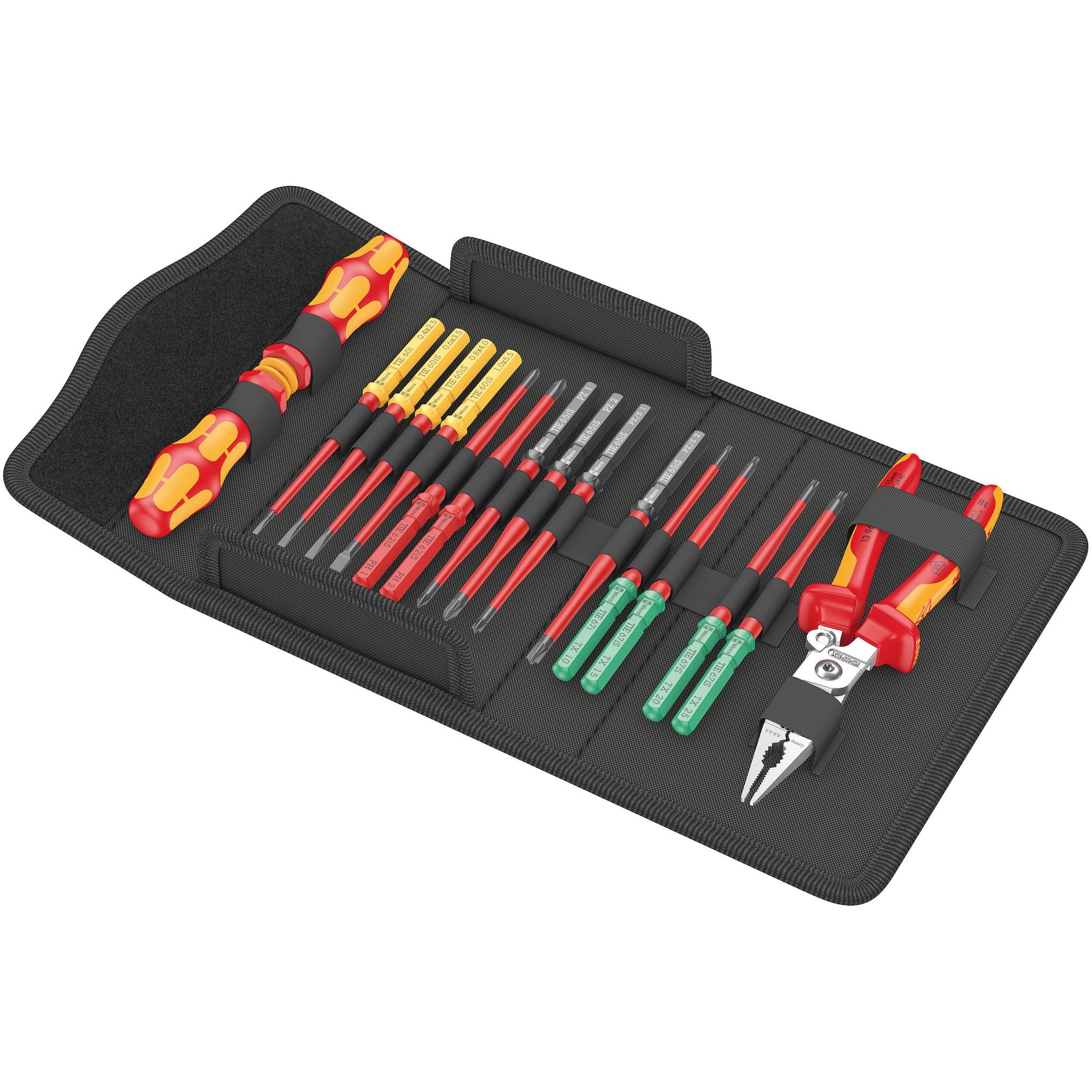 Wera Kraftform Kompakt VDE 17 extra slim 1 Tool finder, 17 pieces
