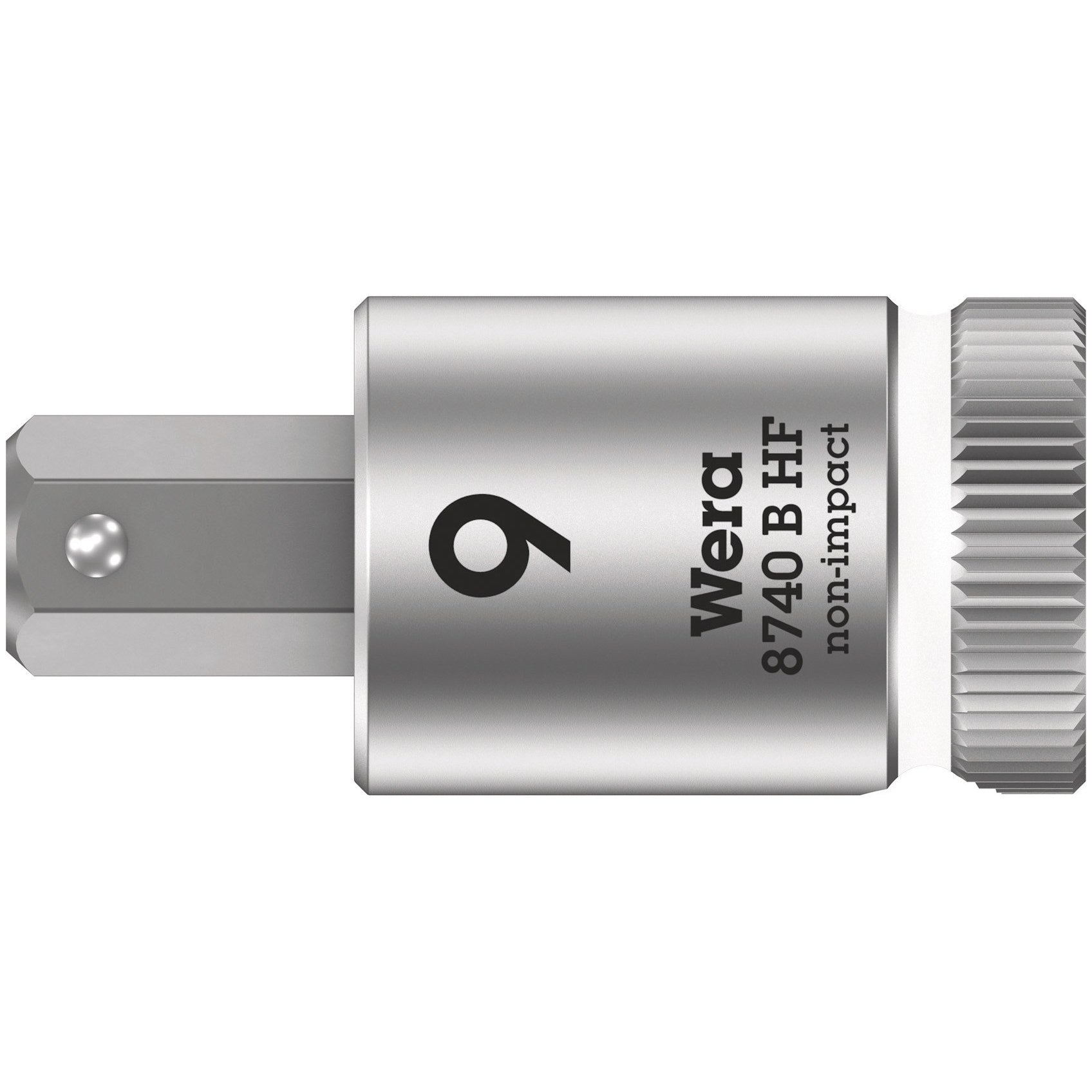 Wera 8740 B HF Zyklop bit socket with holding function, 3/8" drive, 9 x 38.5 mm