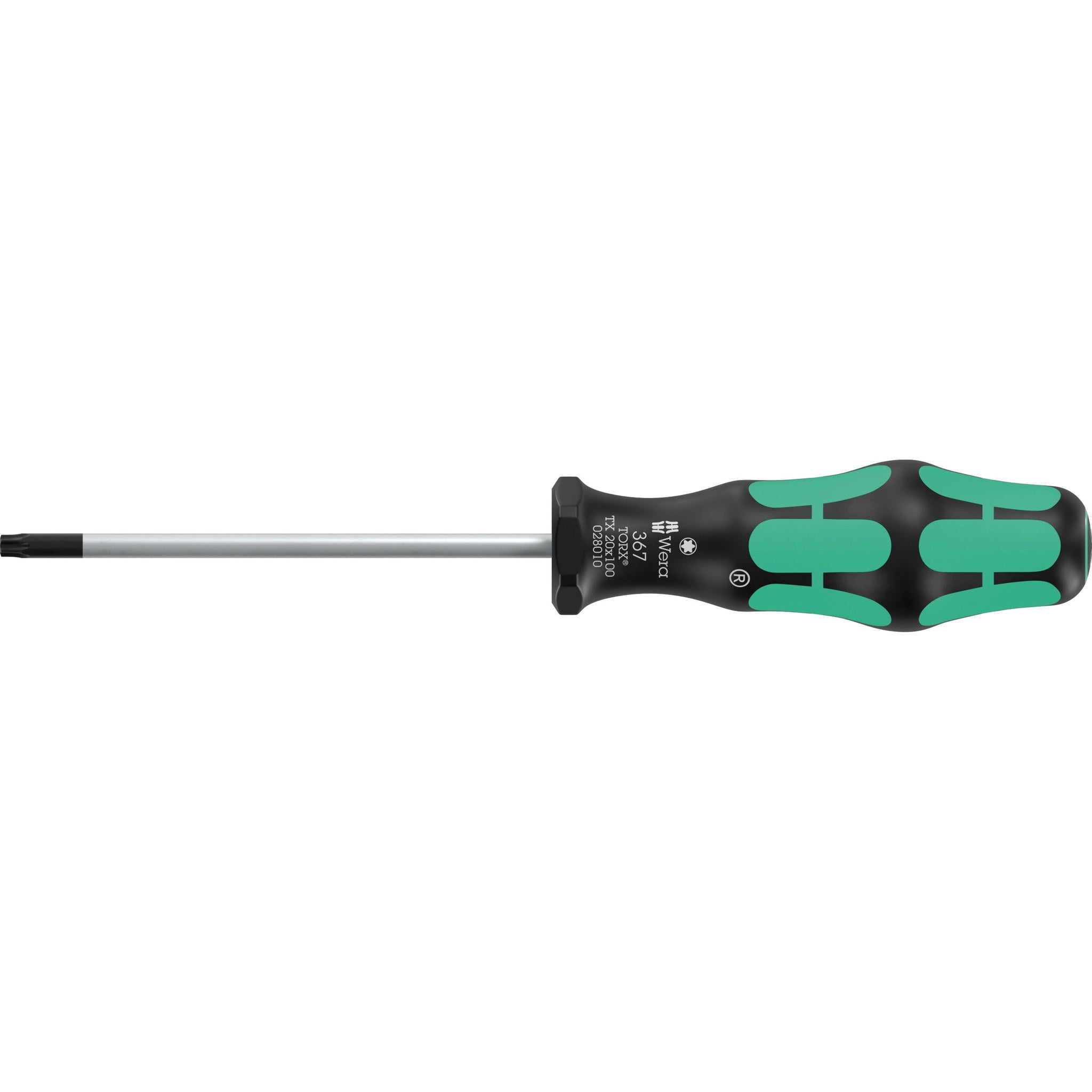 Wera 367 TORX® BO Screwdriver for tamper-proof TORX® screws, TX 20 x 100 mm