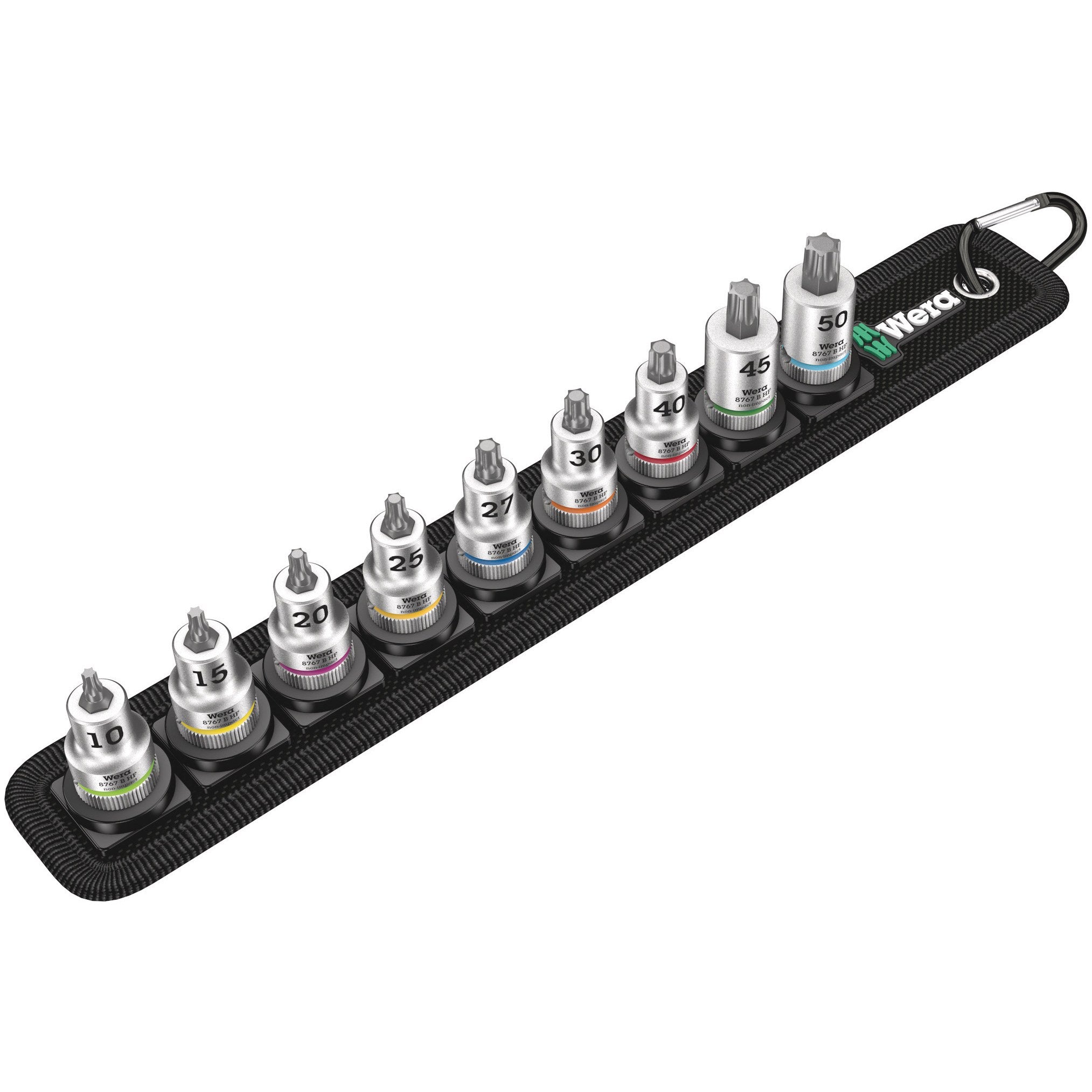 Wera Belt B 3 TORX® HF Zyklop bit socket set with holding function, 3/8" drive, 9 pieces