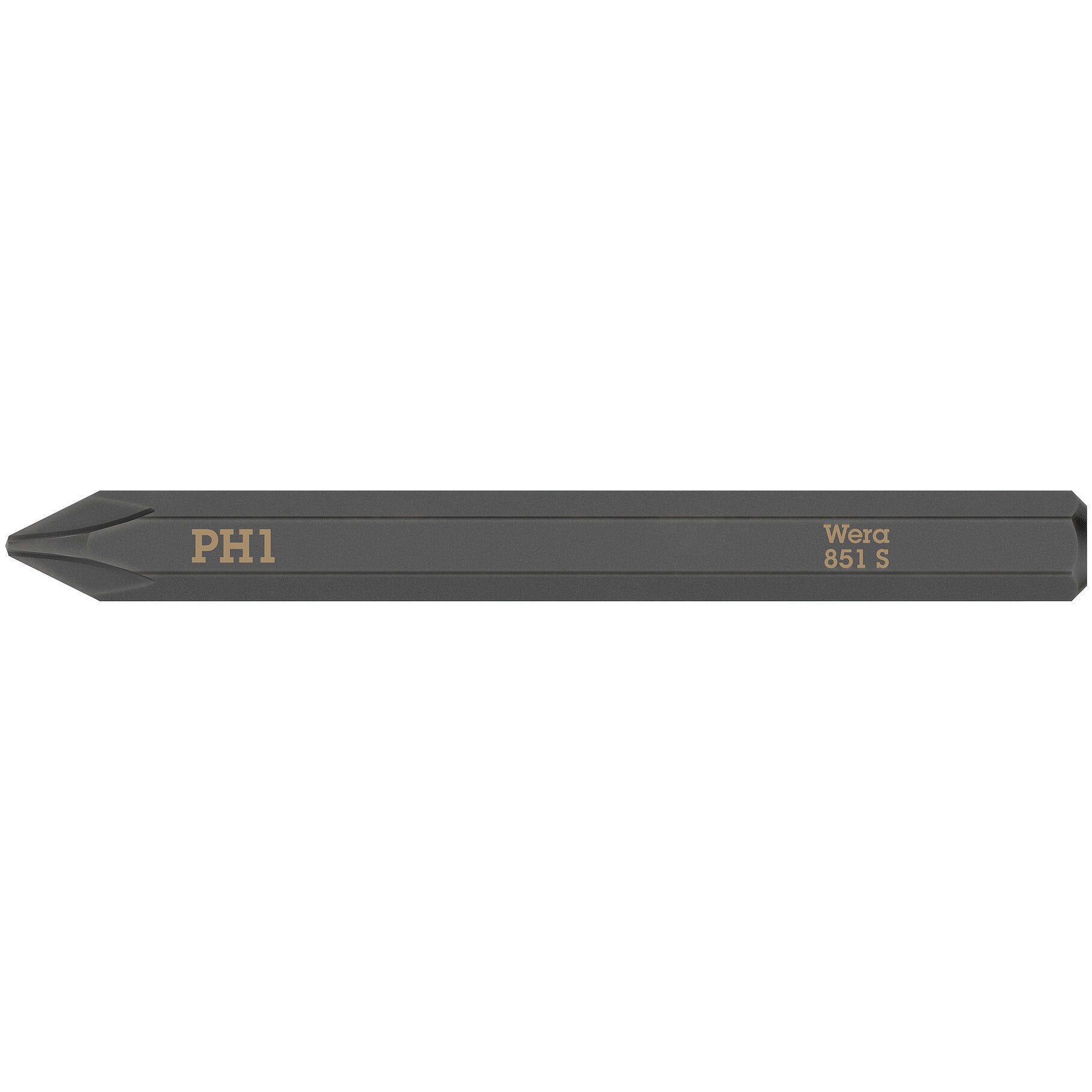 Wera 851 S Phillips bits for impact screwdrivers, PH 1 x 70 mm