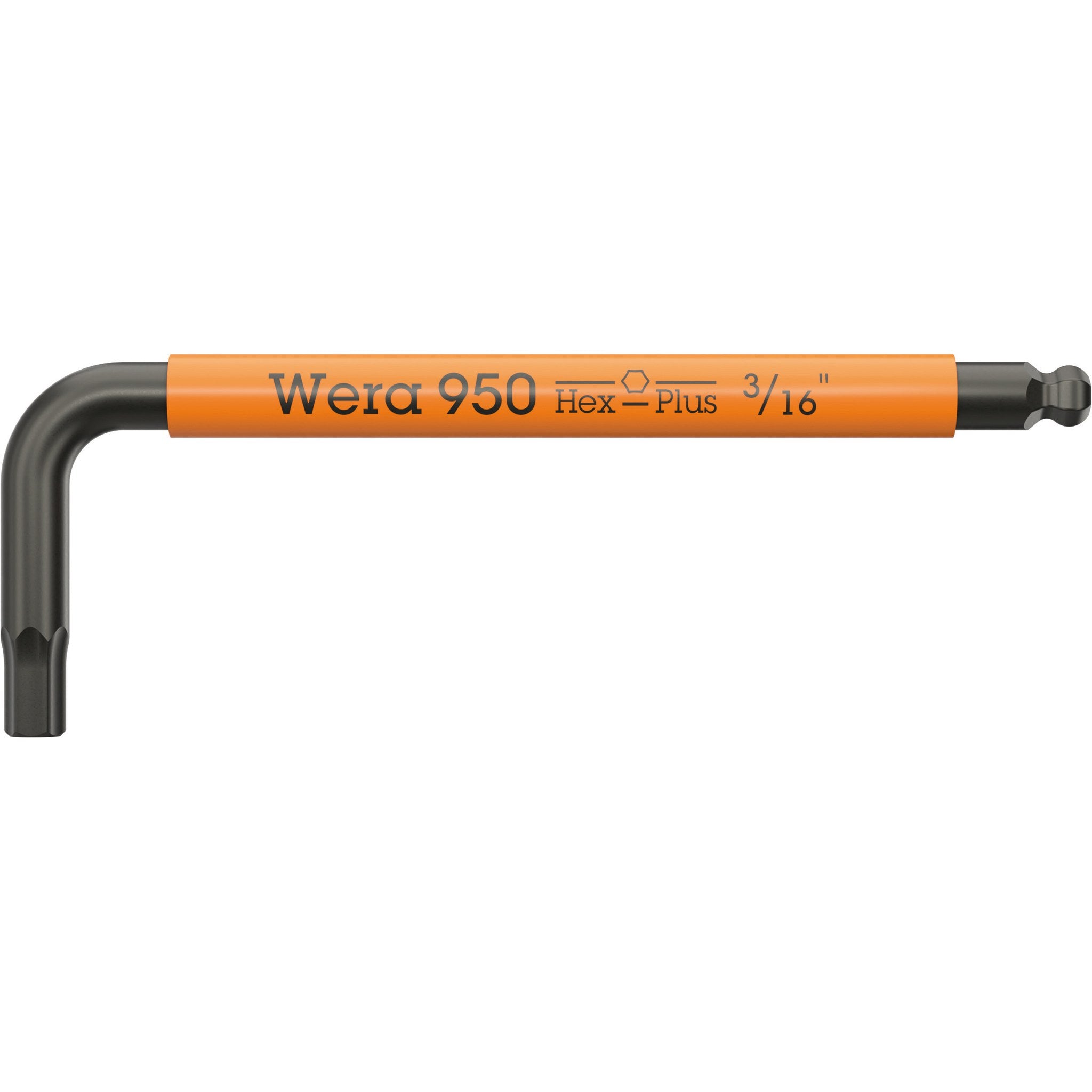 Wera 950 SPKS L-key Multicolour, Imperial, BlackLaser, 3/16" x 80 mm
