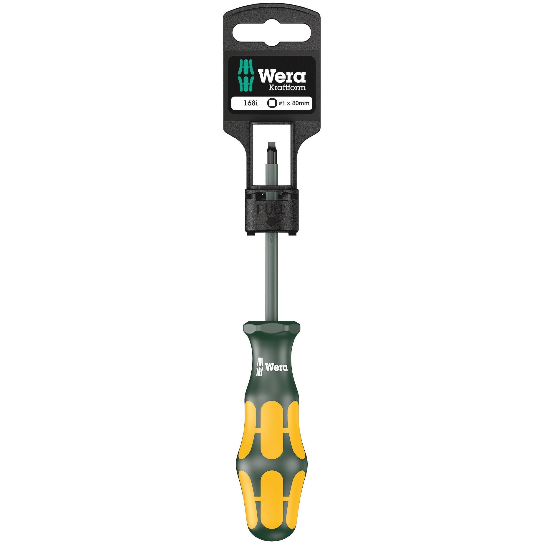 Wera 168 i SB VDE Insulated screwdriver for square socket head screws, # 1 x 80 mm