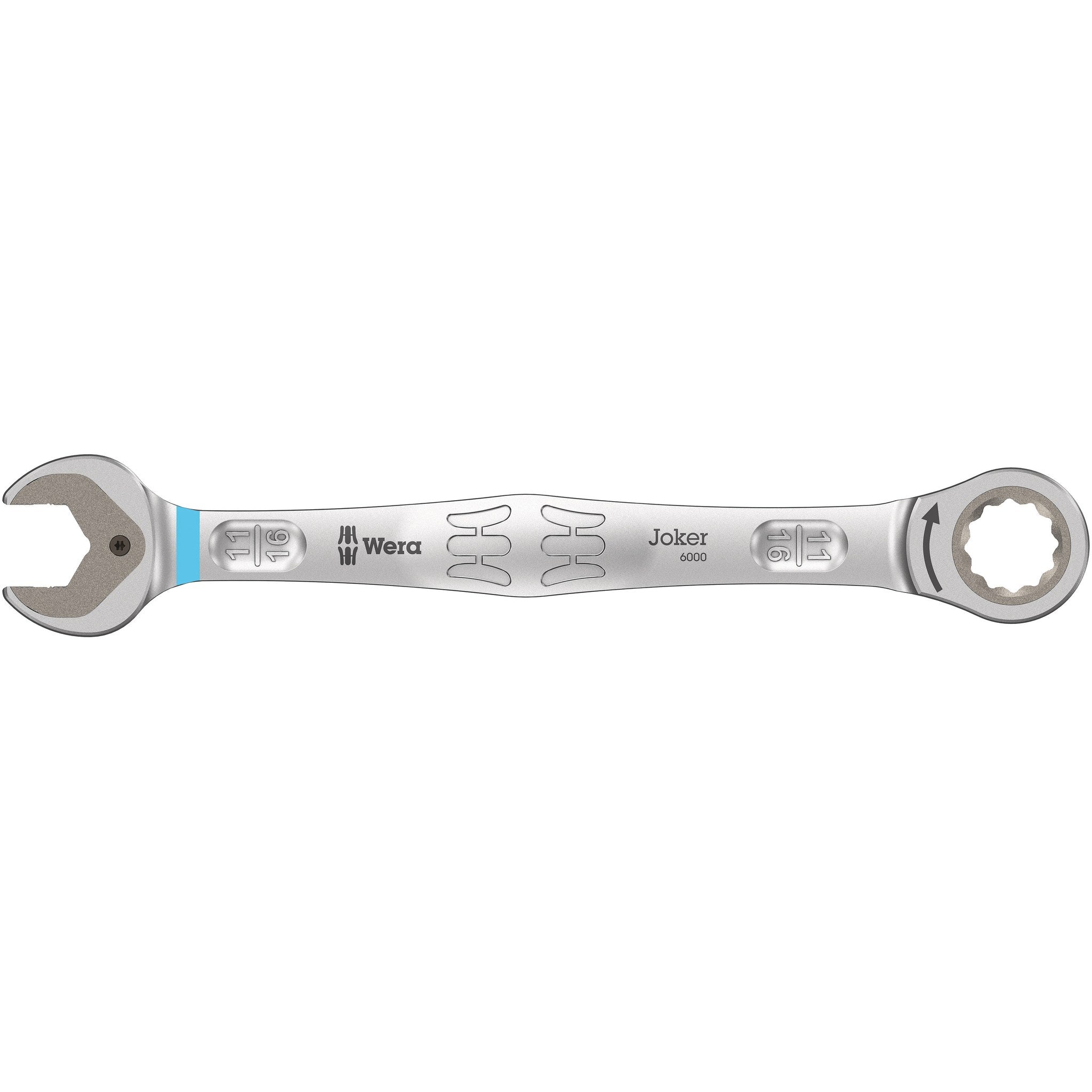 Wera 6000 Joker Ratcheting combination wrenches, Imperial, 11/16" x 235 mm