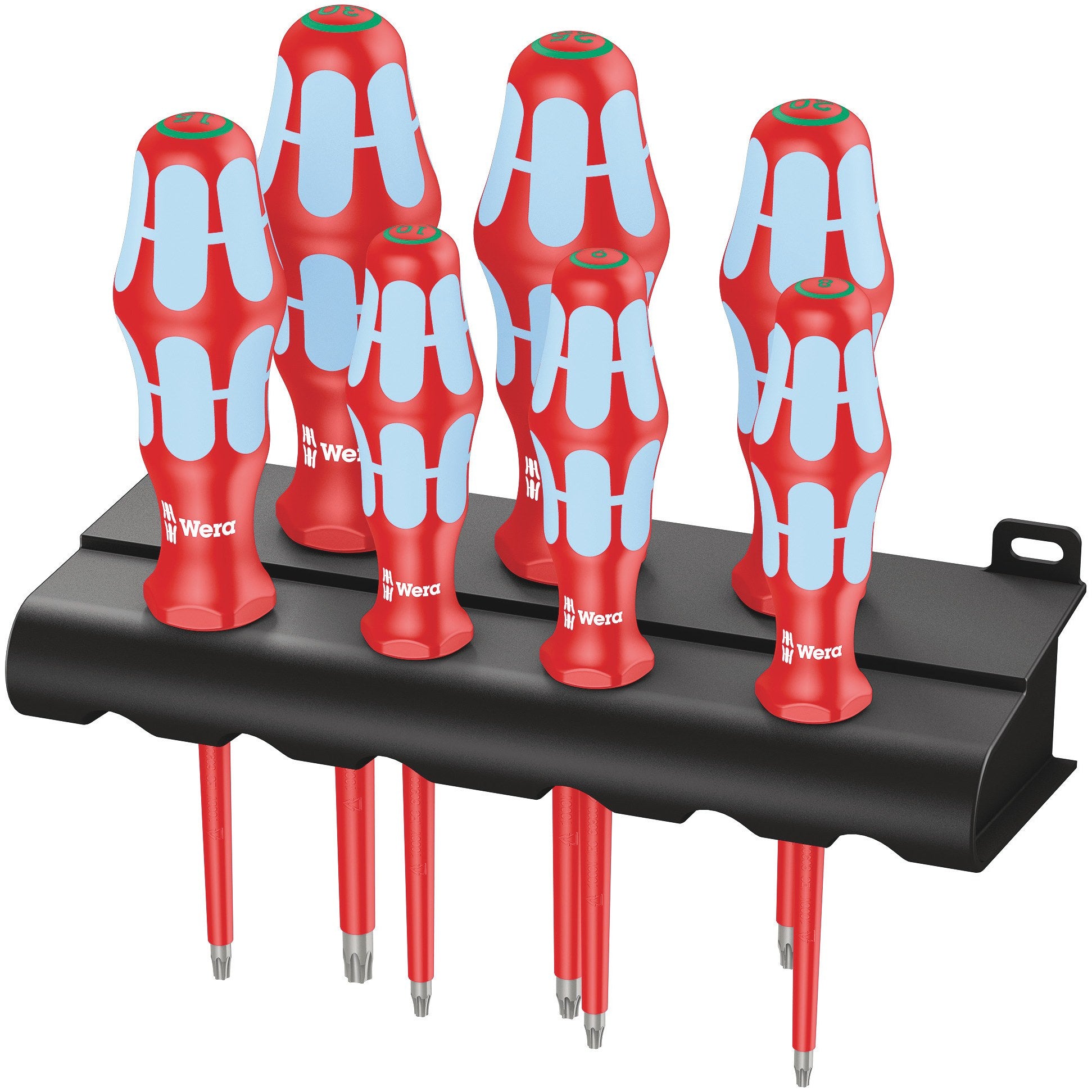 Wera 3167 i/7 TORX® Screwdriver set, stainless and rack, 7 pieces