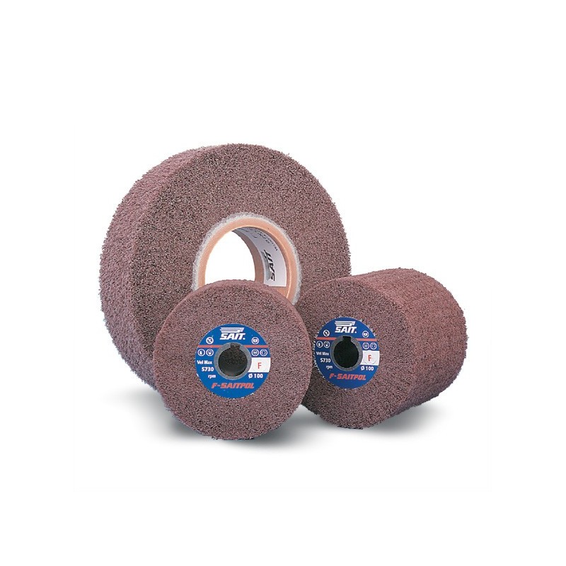 SAIT Saitpol-F Non-Woven Abrasive Wheel 110 x 100 x 19.1mm Coarse