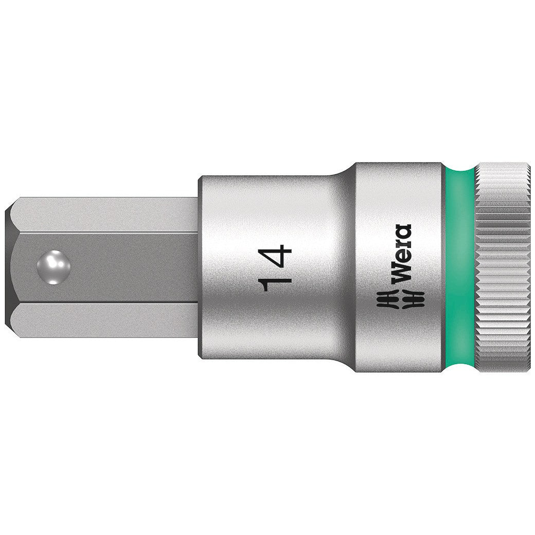 Wera 8740 C HF Zyklop bit socket with 1/2" drive with holding function, 14 x 60 mm