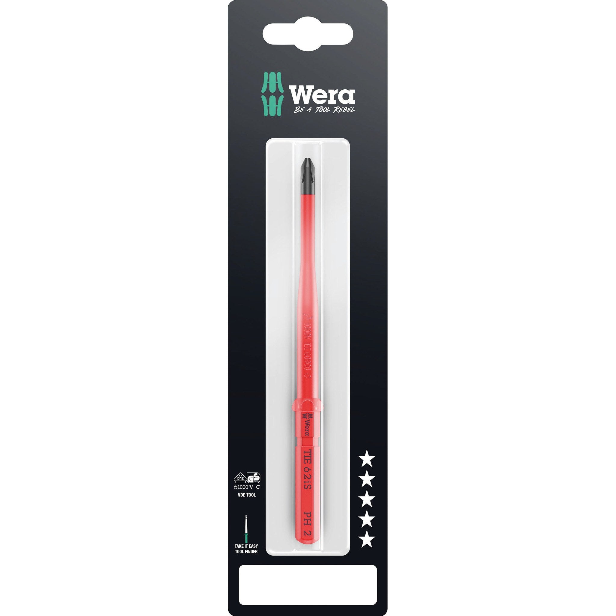 Wera Kraftform Kompakt VDE 62 iS Take it easy SB, PH 2 x 157 mm