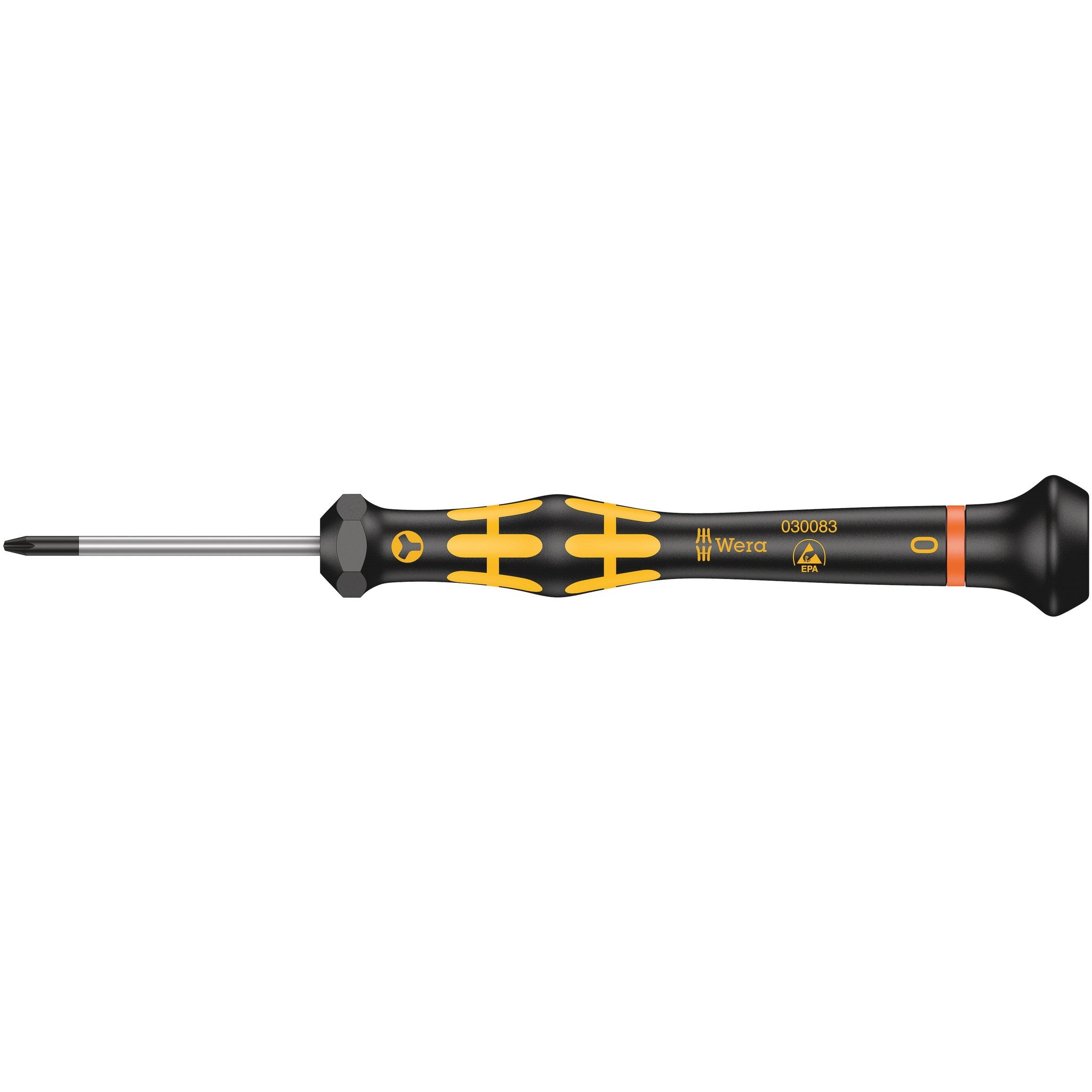 Wera 1572 ESD Kraftform Micro screwdriver for Microstix® screws, 0 x 40 mm