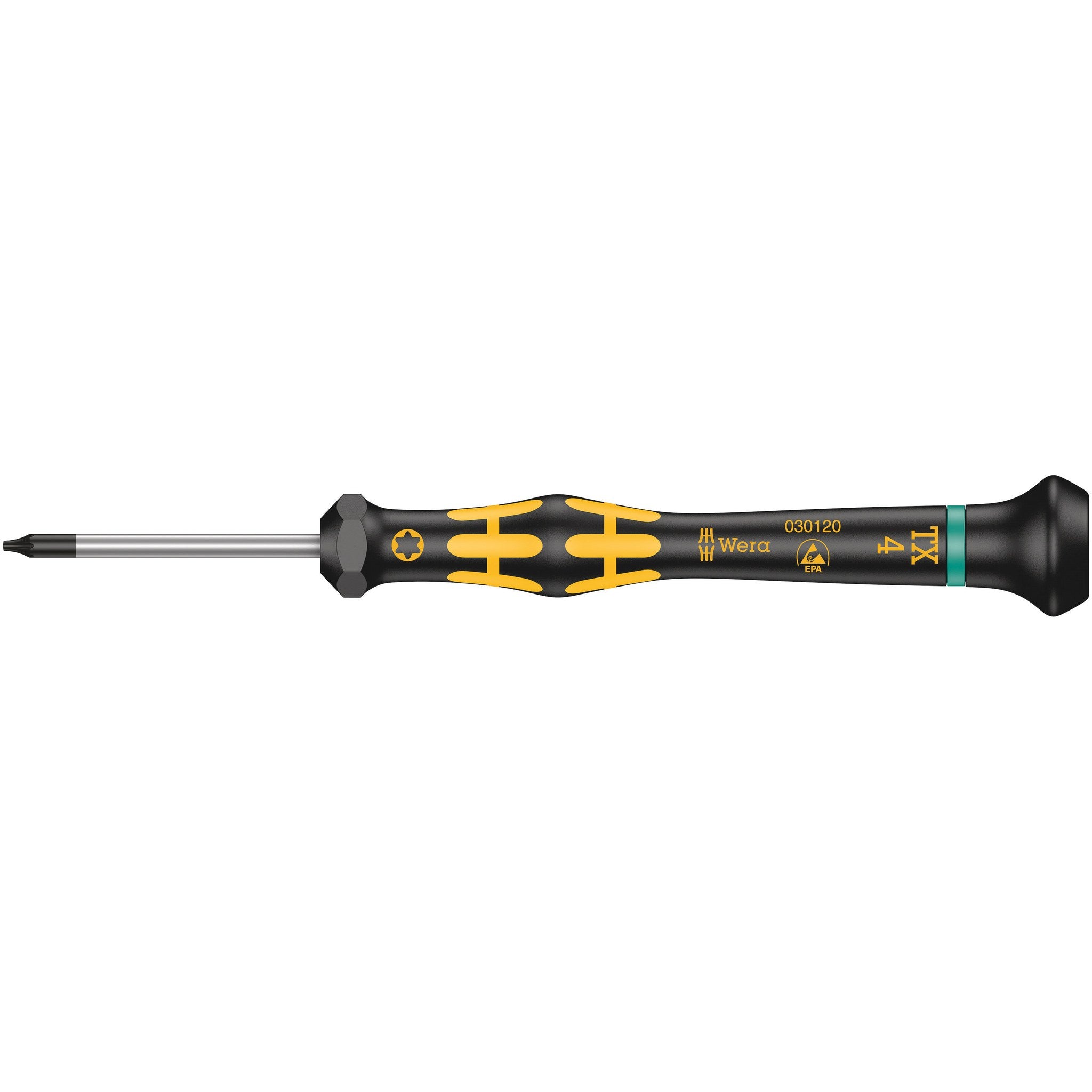 Wera 1567 TORX® ESD Kraftform Micro screwdriver for TORX® screws, TX 4 x 40 mm
