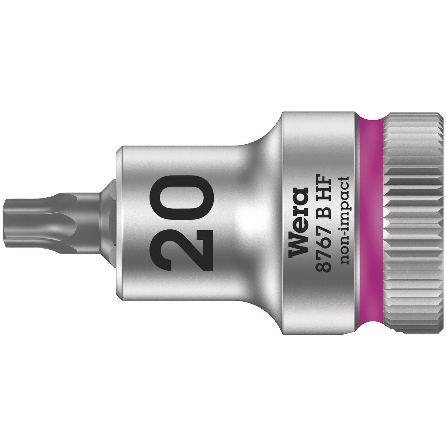 Wera 8767 B HF TORX® Zyklop bit socket with holding function, 3/8" drive, TX 20 x 35