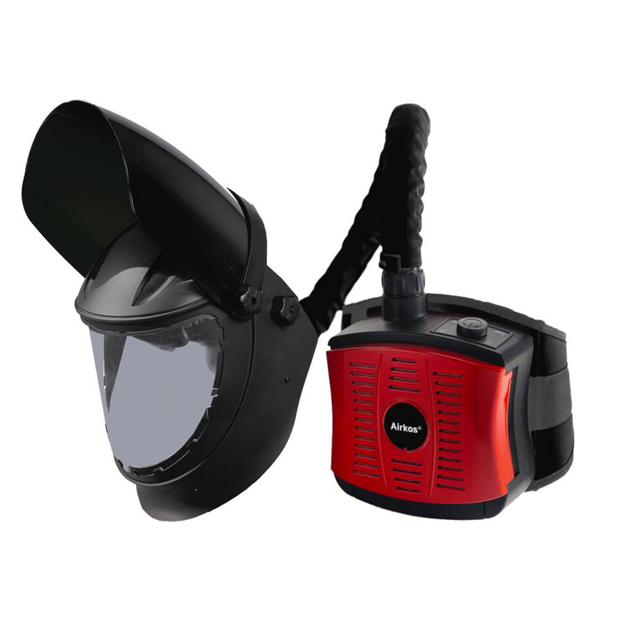 Navitek Airfed Grinding System with Shade 5 Flip Up Visor