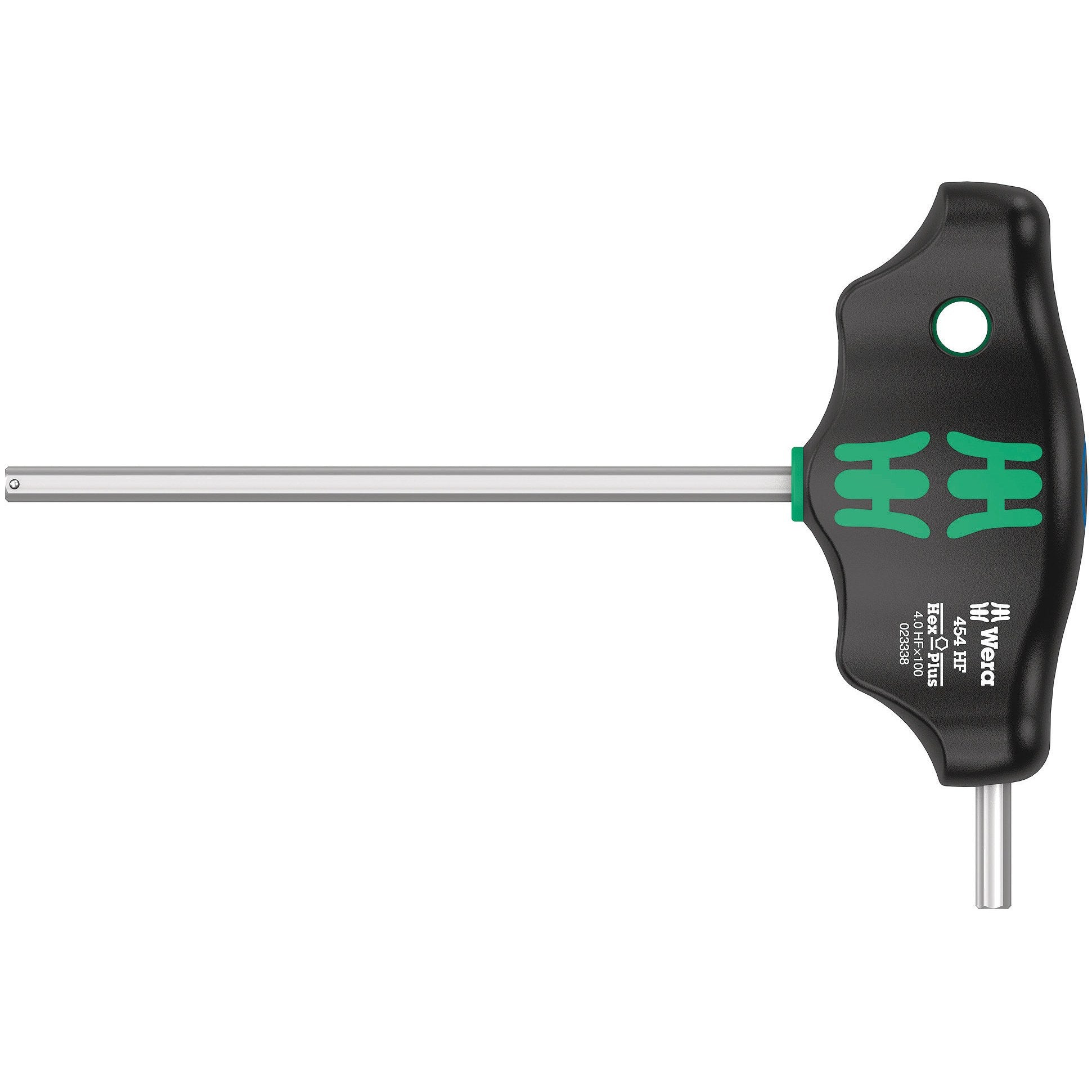 Wera 454 HF T-handle hexagon screwdriver Hex-Plus with holding function, 4 x 100 mm