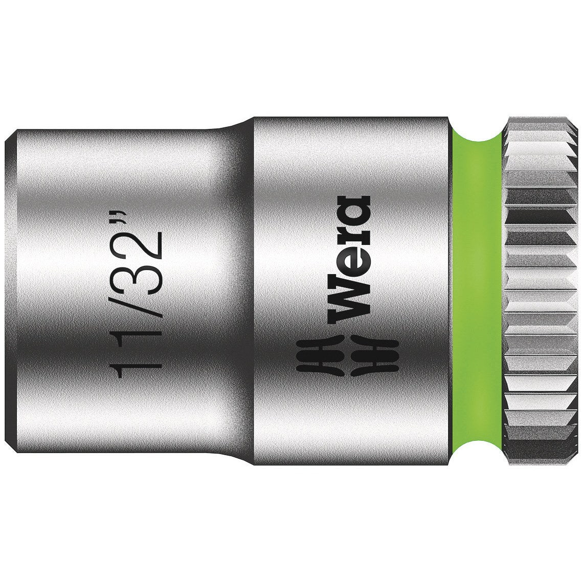 Wera 8790 HMA Zyklop 1/4" socket, 11/32" x 23 mm