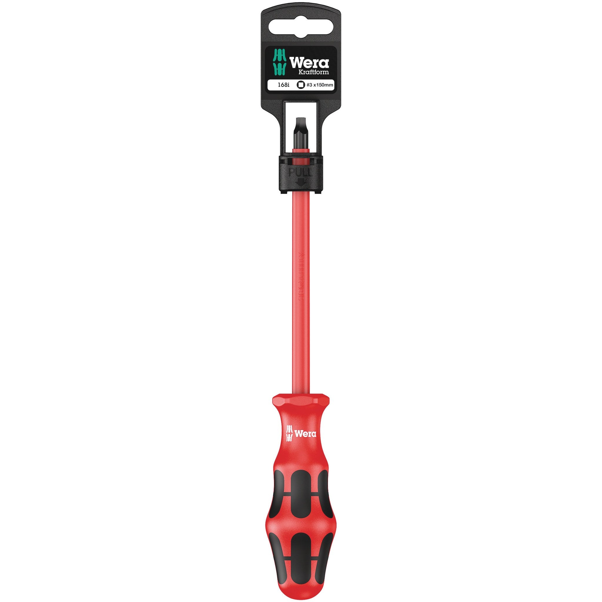 Wera 168 i SB VDE Insulated screwdriver for square socket head screws, # 3 x 150 mm