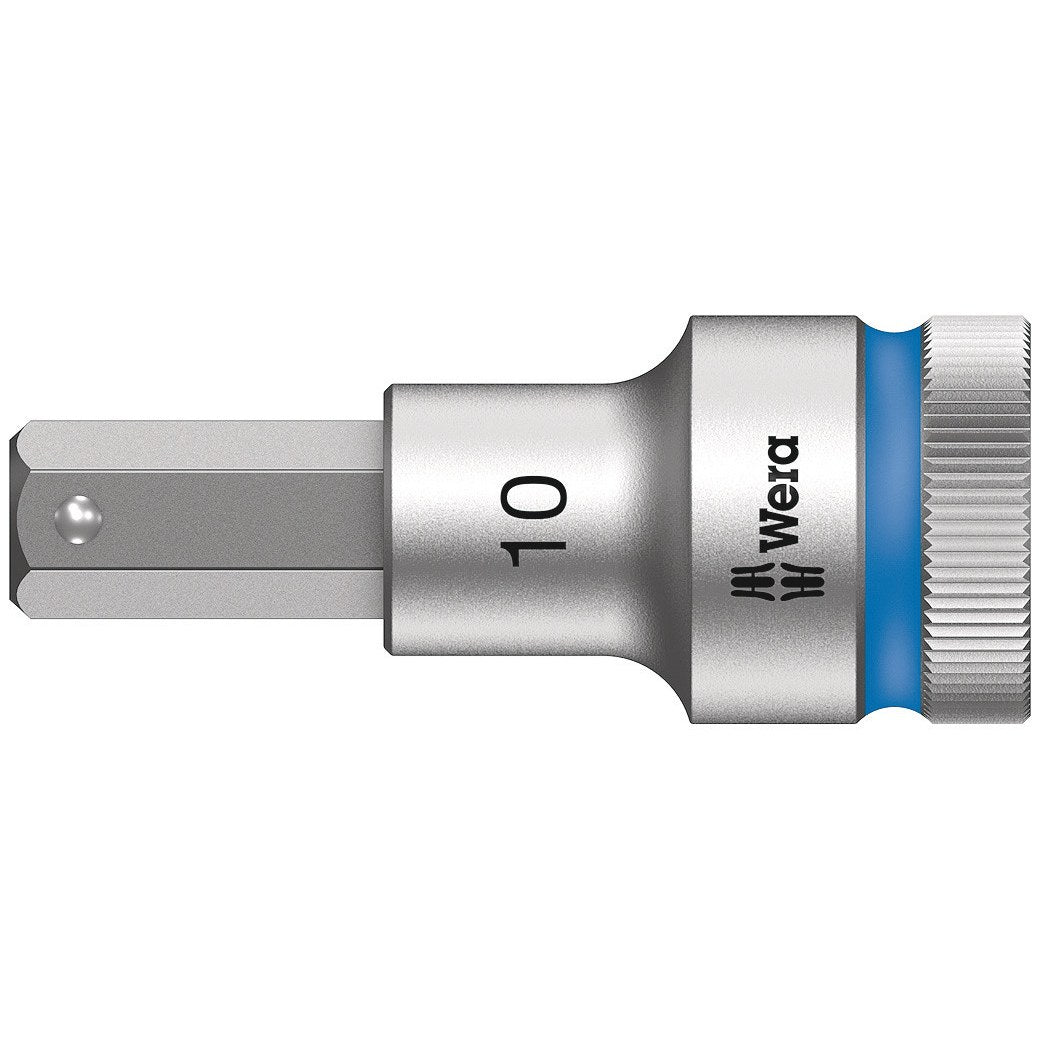 Wera 8740 C HF Zyklop bit socket with 1/2" drive with holding function, 10 x 60 mm