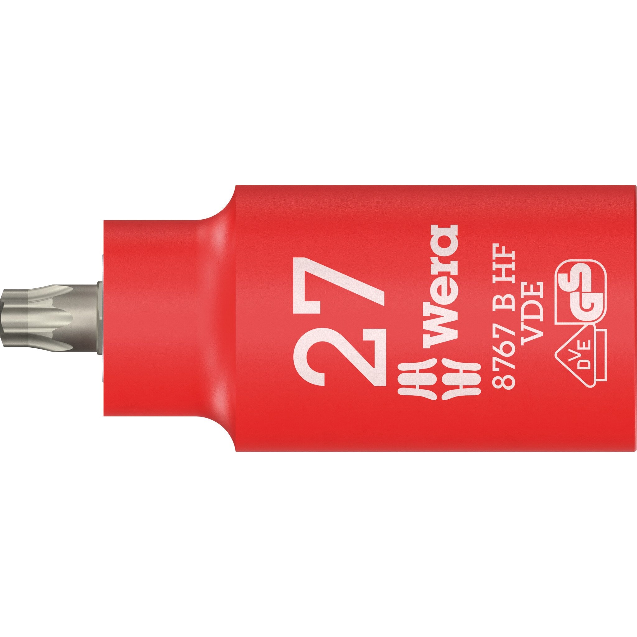 Wera 8767 B VDE HF TORX® Zyklop bit socket, insulated, with holding function, 3/8"