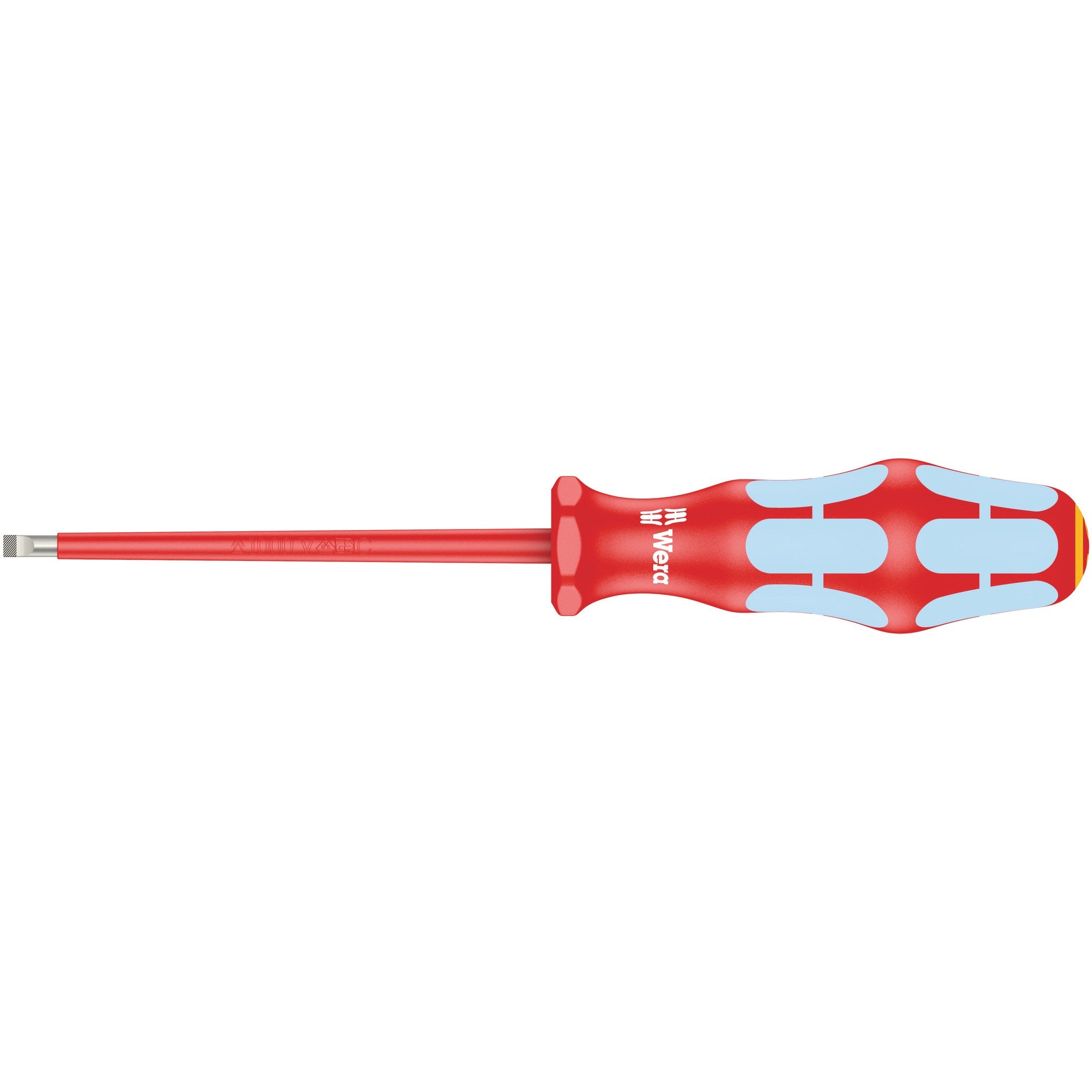 Wera 3160 i VDE Insulated screwdriver for slotted screws, stainless, 0.8 x 4 x 100 mm