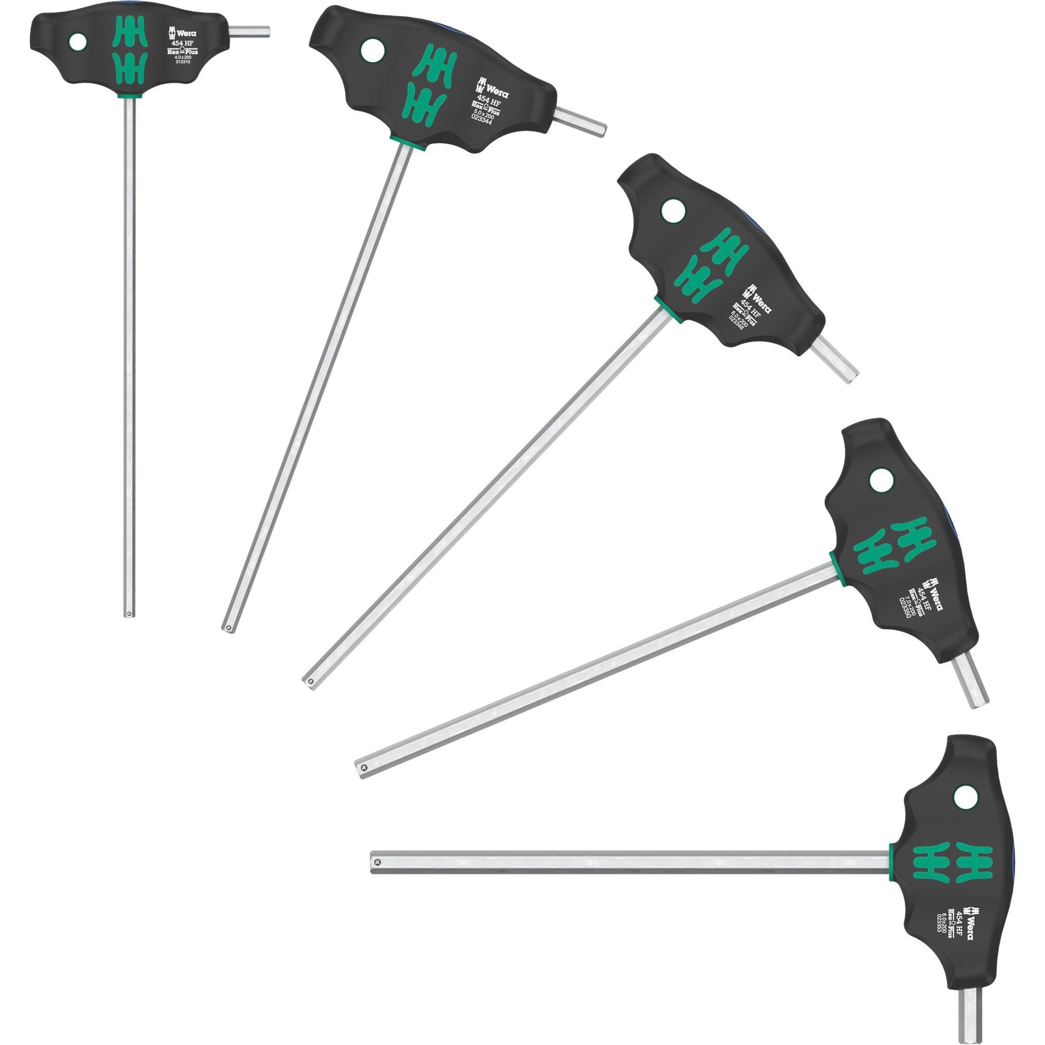 Wera 454/5 HF SHK Set 1 Screwdriver set T-handle screwdriver Hex-Plus with holding