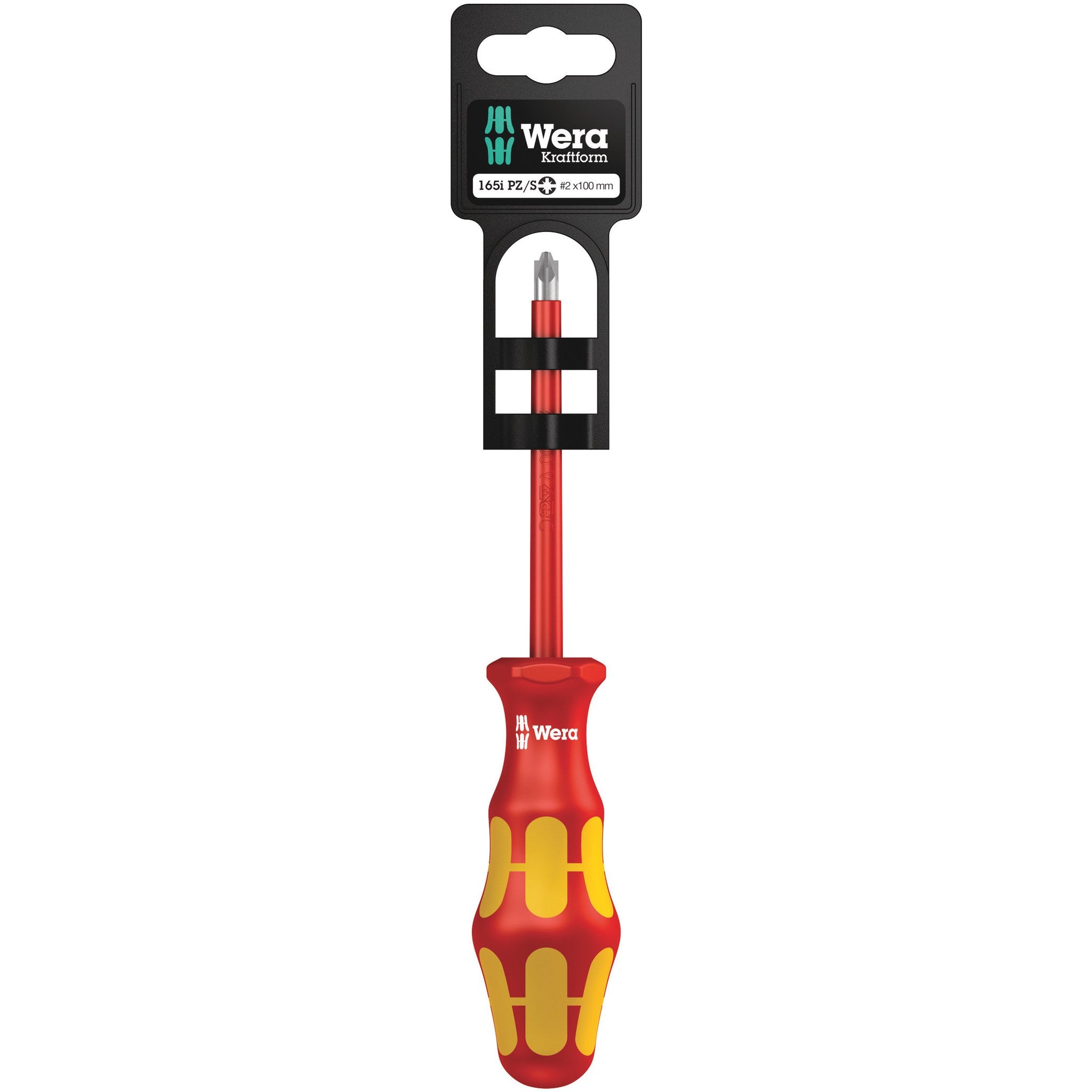 Wera 165 i PZ/S SB VDE Insulated screwdriver for PlusMinus screws (Pozidriv/slotted), #